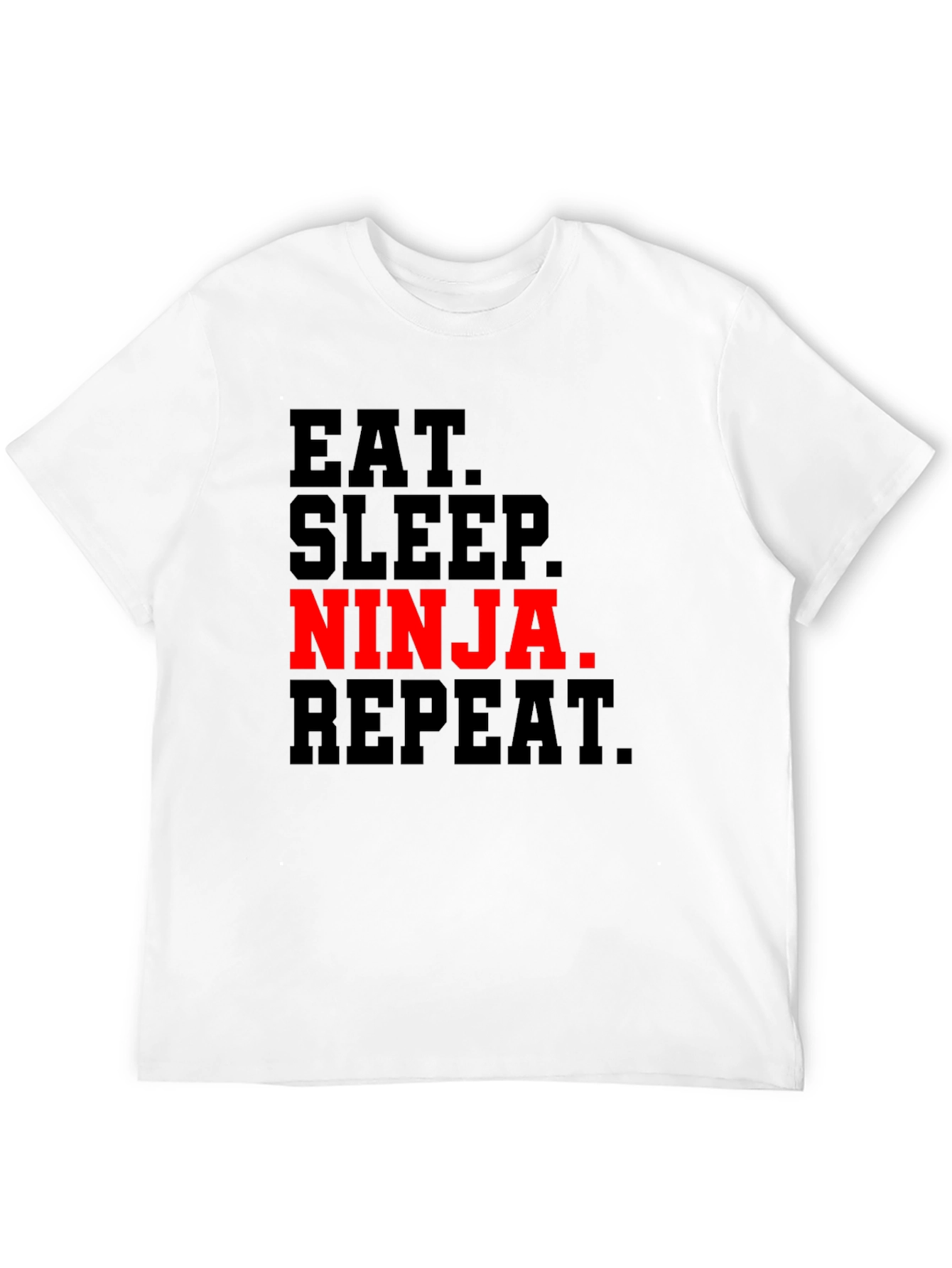 Eat Sleep Ninja Repeat Black T-Shirt