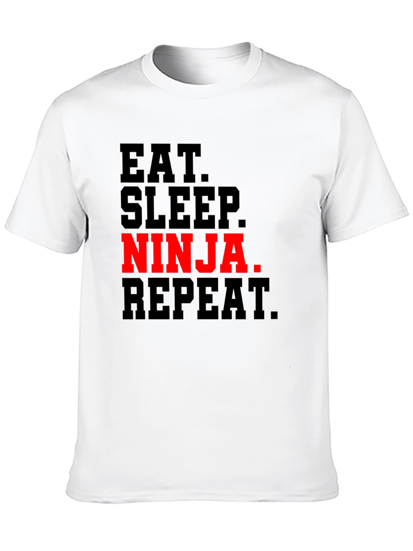 Eat Sleep Ninja Repeat Black T-Shirt