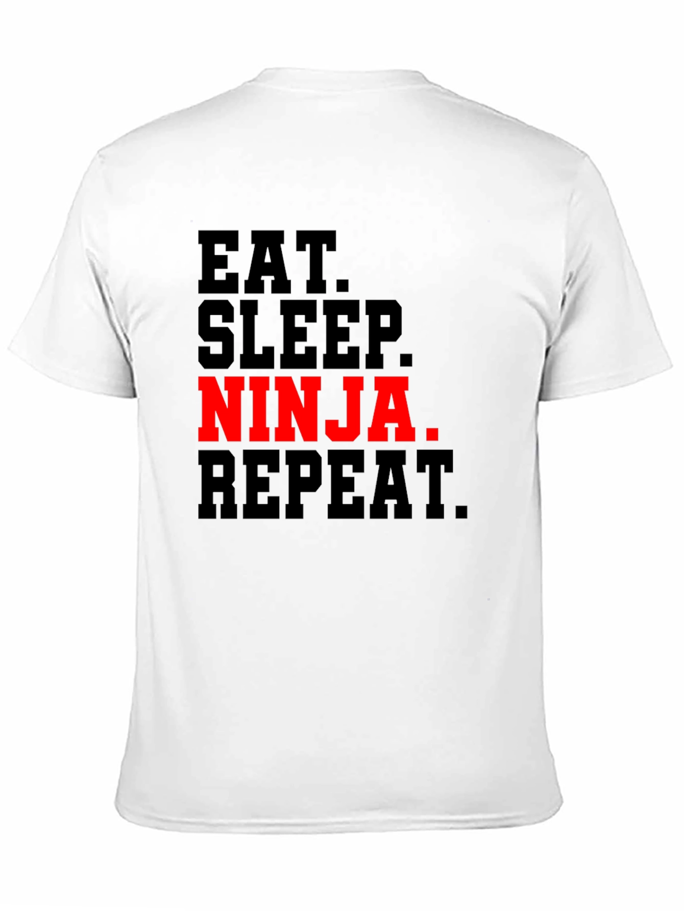 Eat Sleep Ninja Repeat Black T-Shirt
