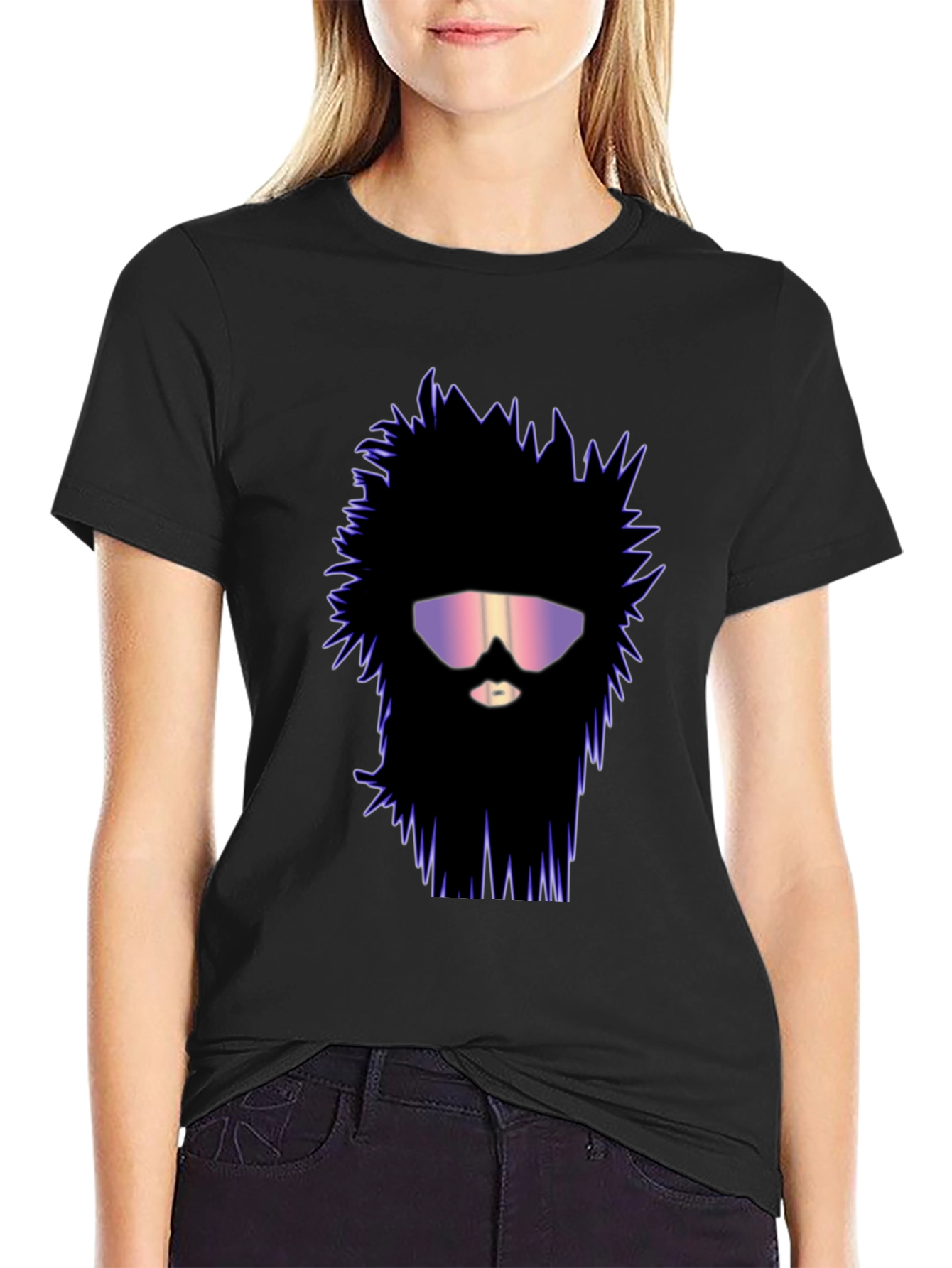 Retro Wave Beard T-Shirt - Unique Graphic Tee
