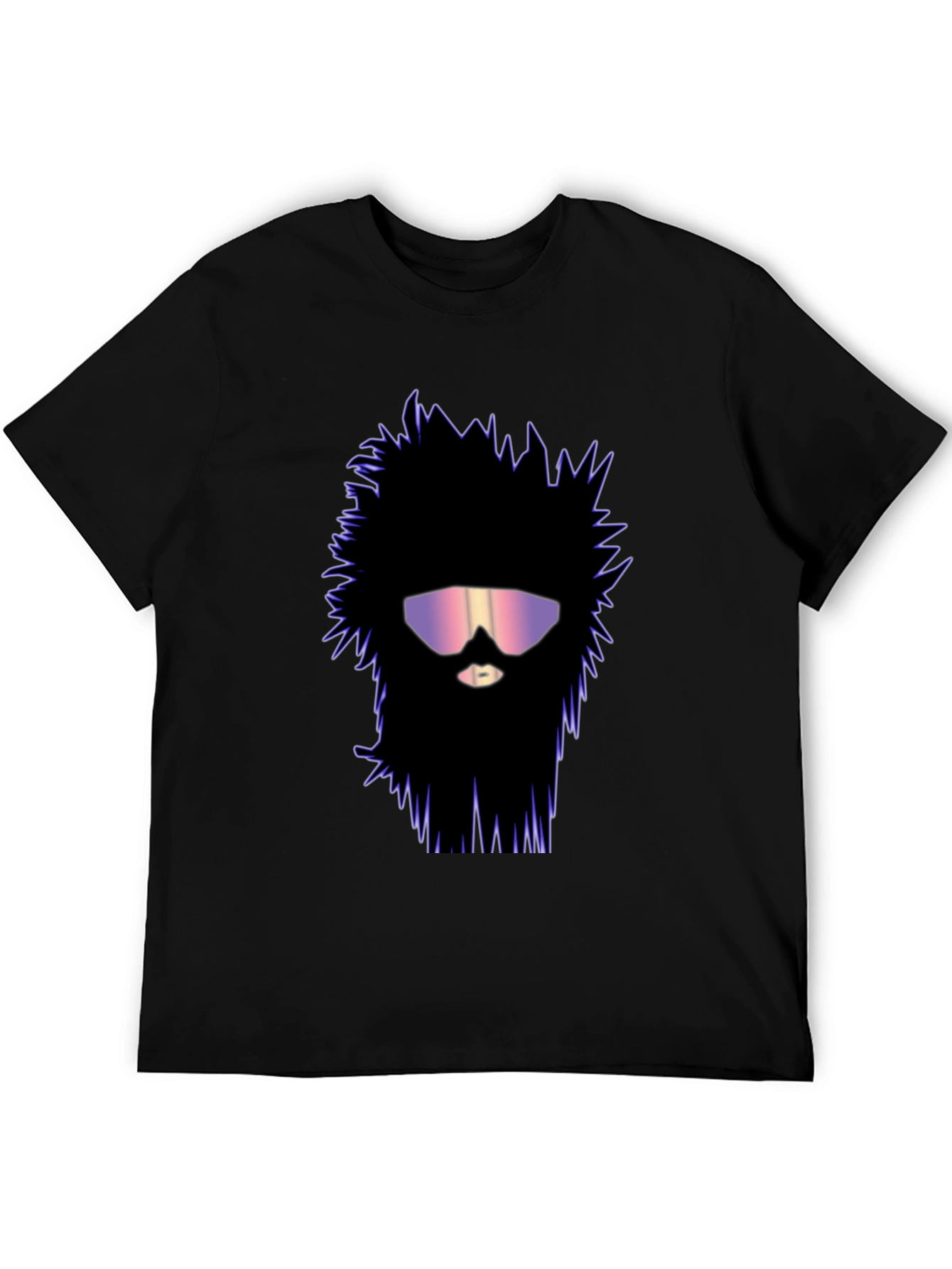 Retro Wave Beard T-Shirt - Unique Graphic Tee