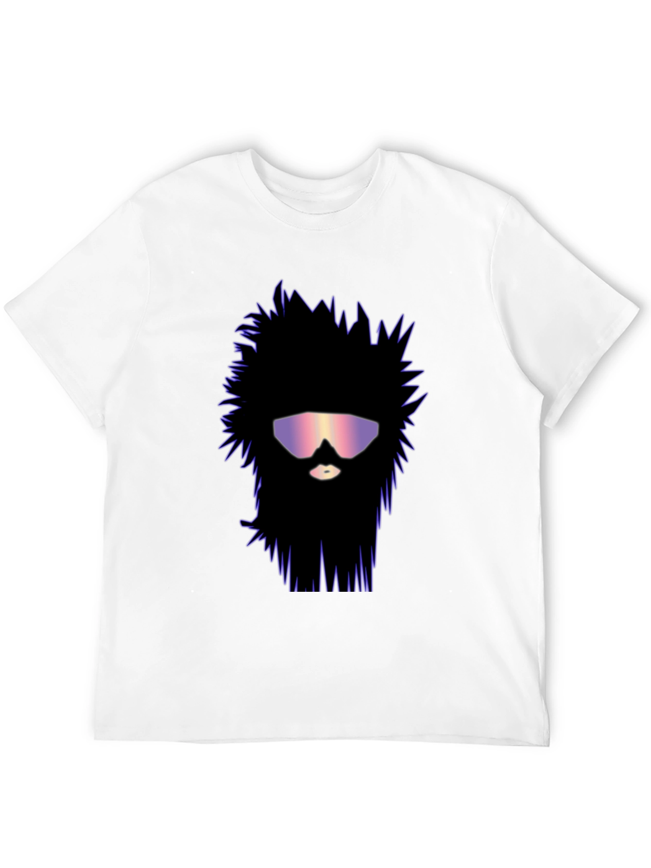 Retro Wave Beard T-Shirt - Unique Graphic Tee