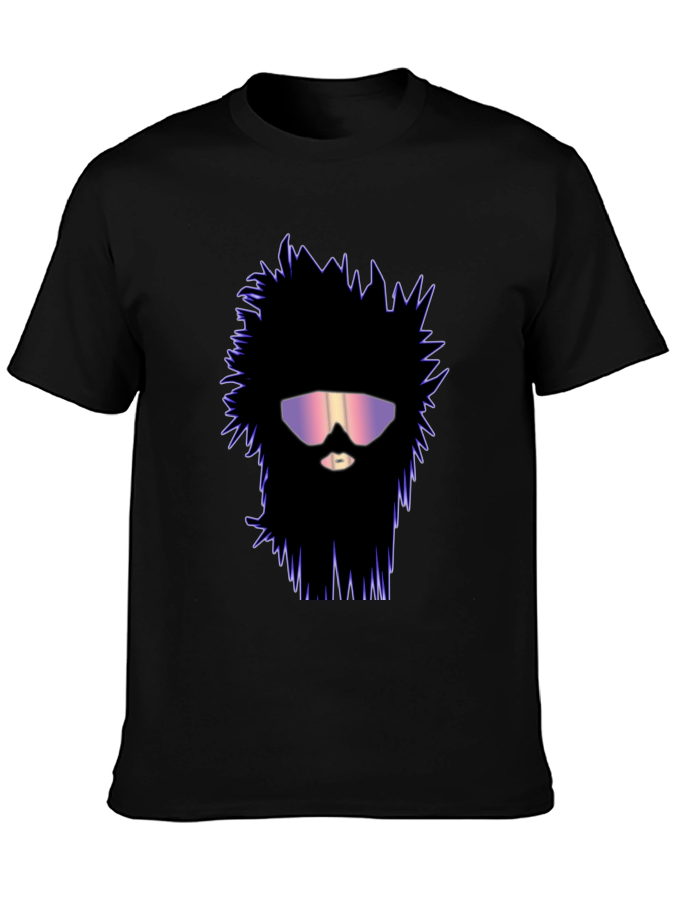 Retro Wave Beard T-Shirt - Unique Graphic Tee