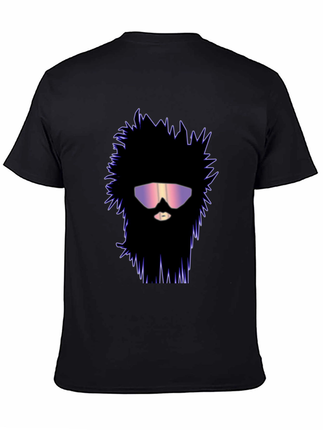 Retro Wave Beard T-Shirt - Unique Graphic Tee