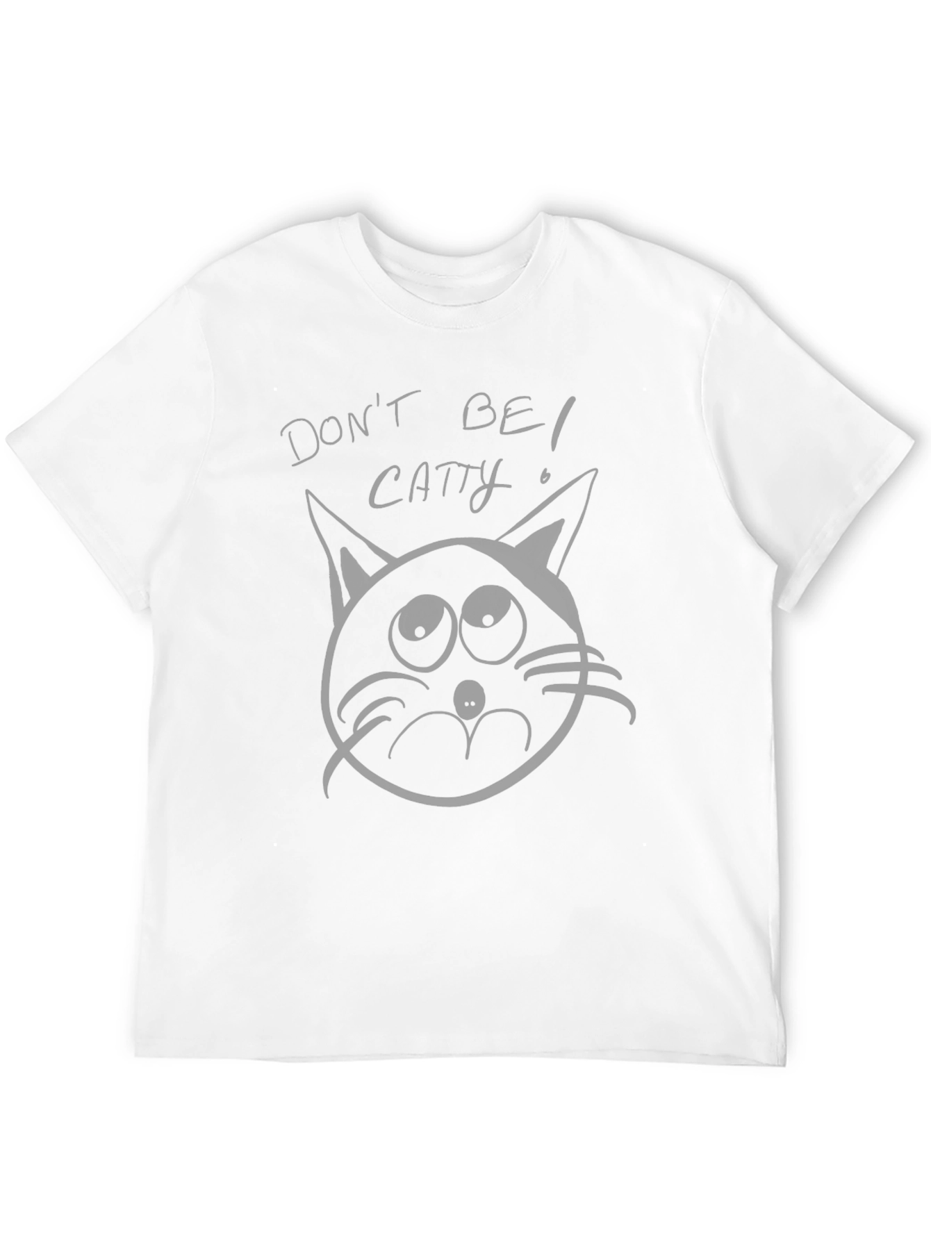 Dont Be Catty Black Graphic T-Shirt