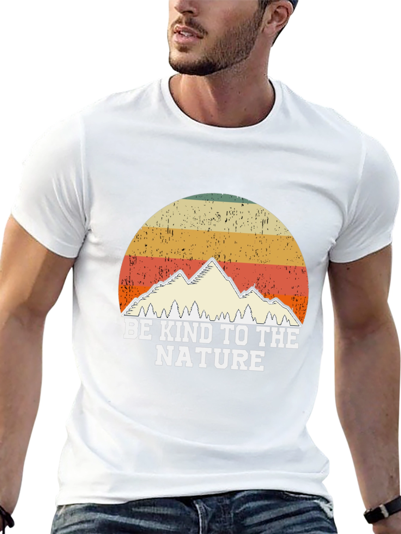 Be Kind to Nature Retro Graphic T-Shirt