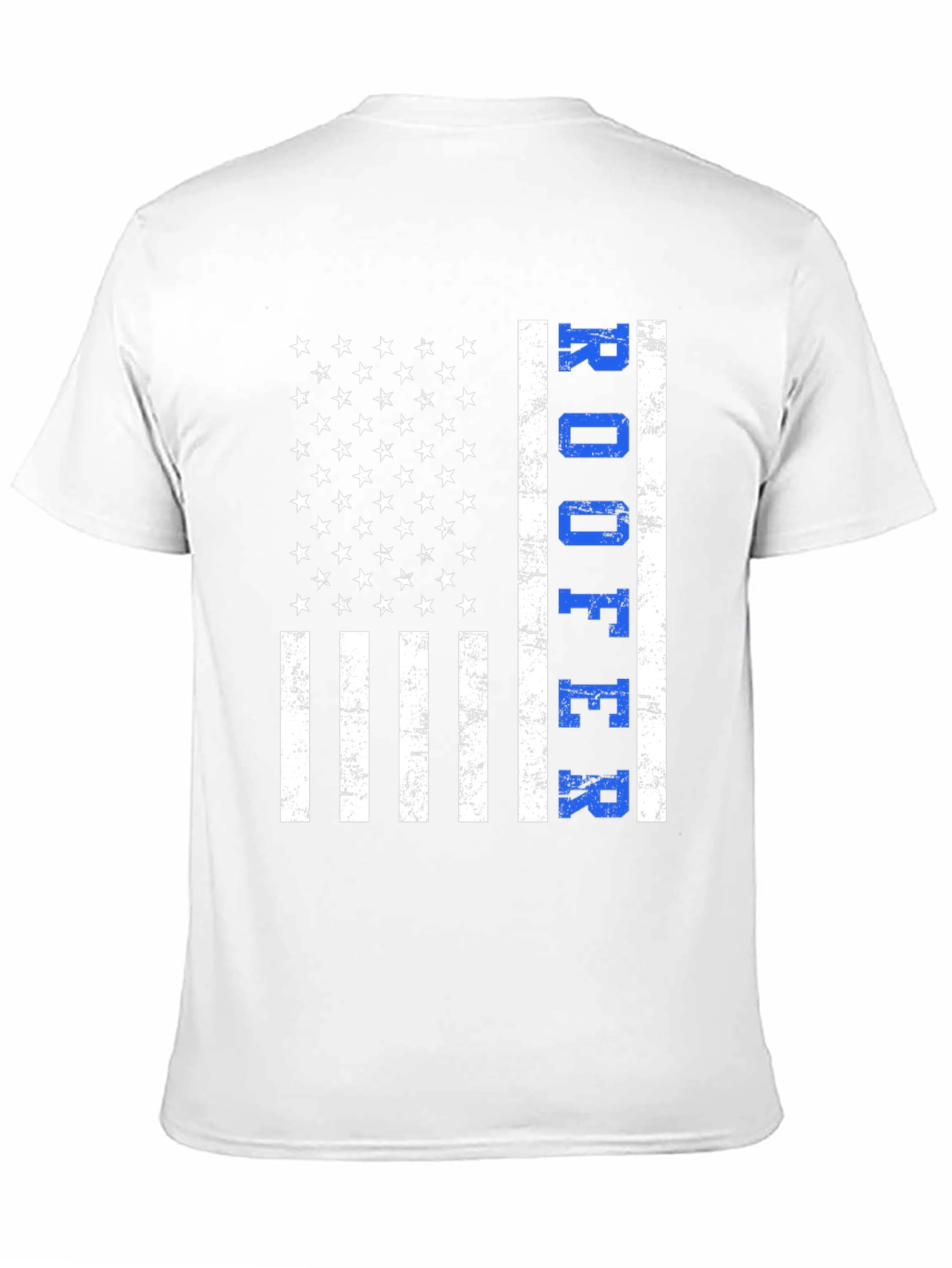 Roofer American Flag T-Shirt Patriotic Job Pride