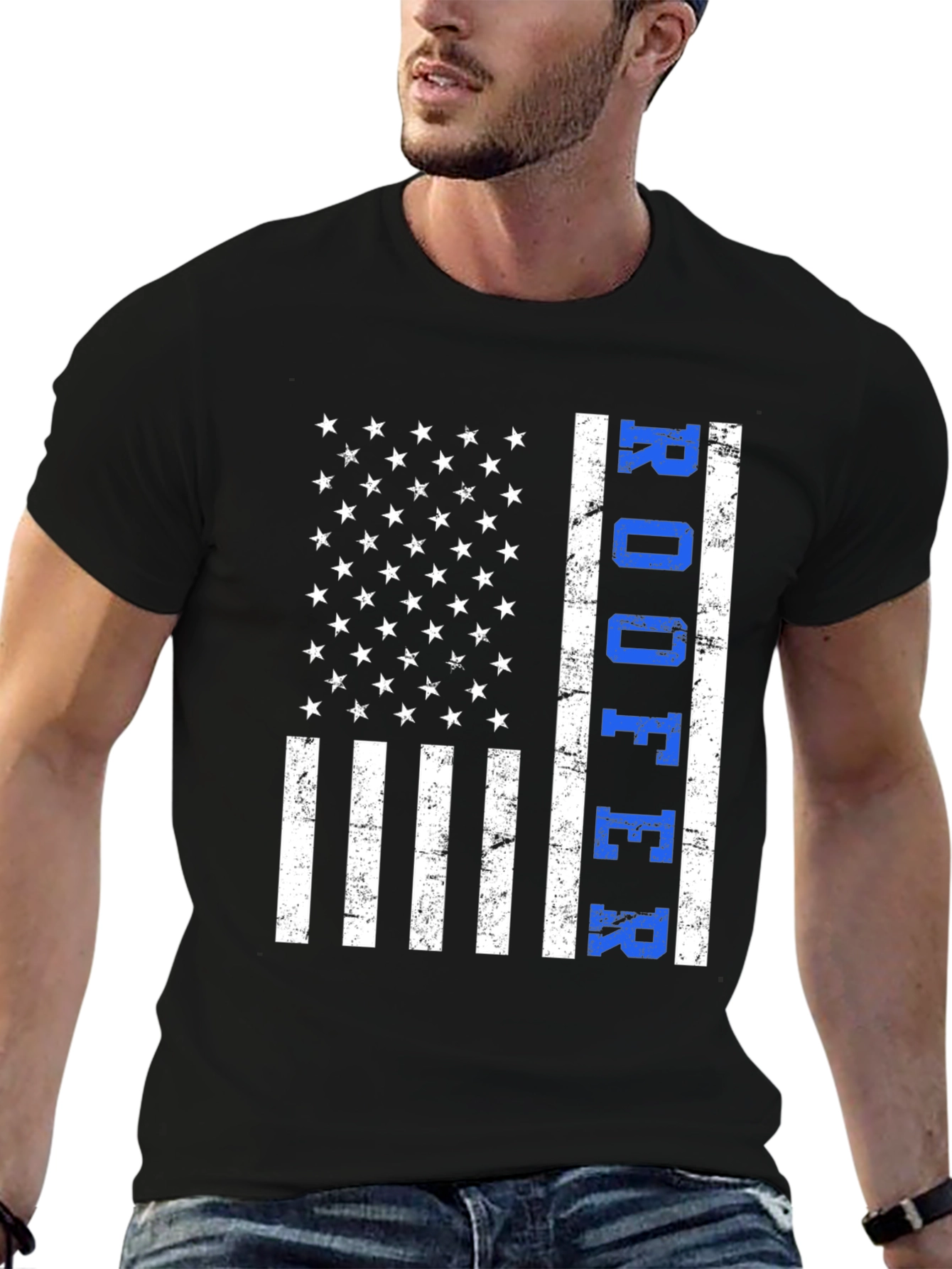 Roofer American Flag T-Shirt Patriotic Job Pride