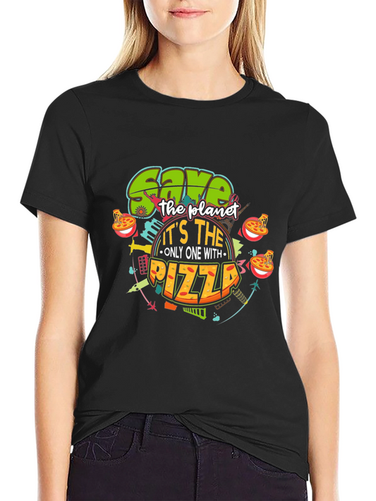 Save The Planet Pizza Graphic Tee