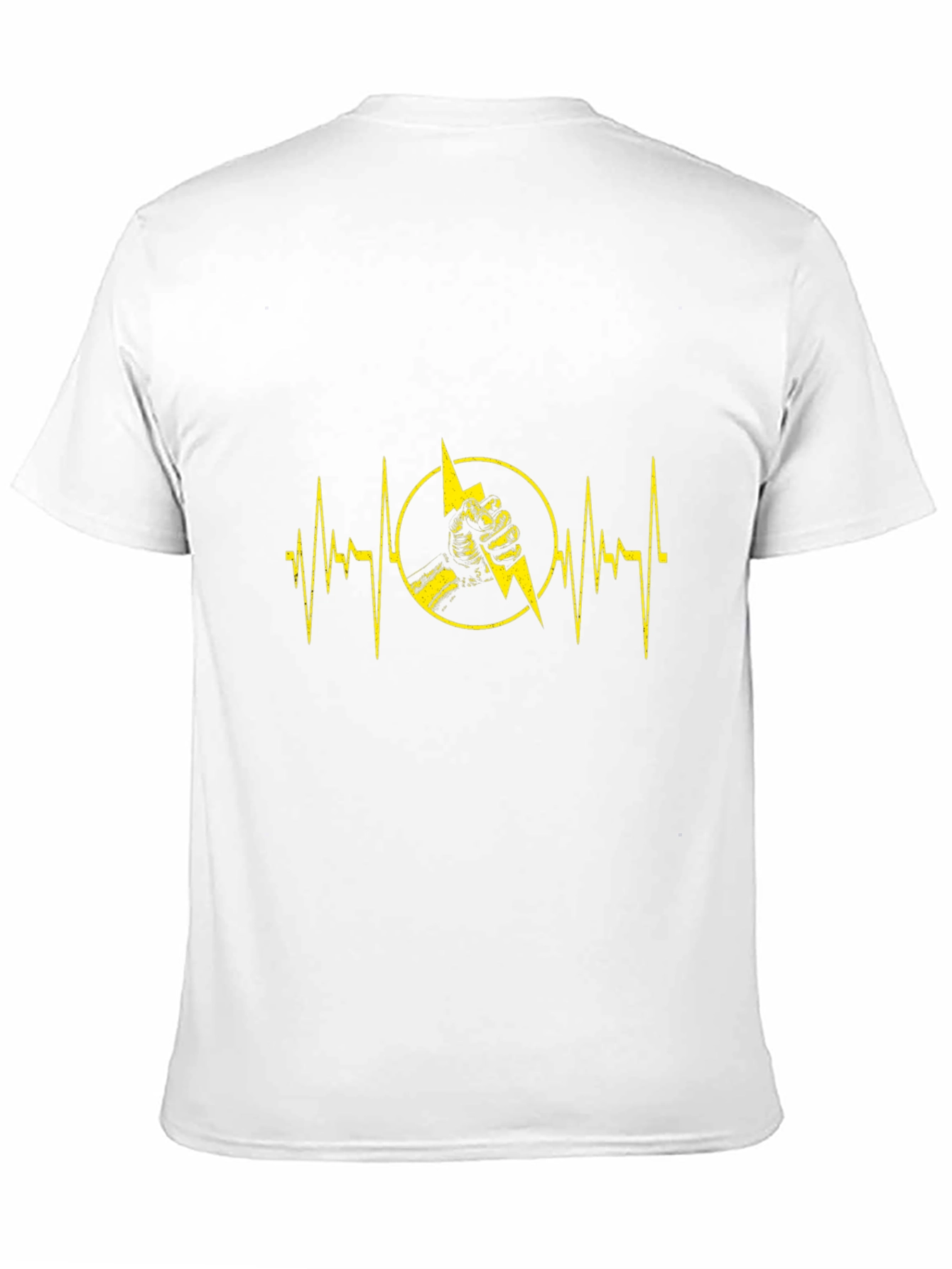 Electric Heartbeat Graphic Tee - Black
