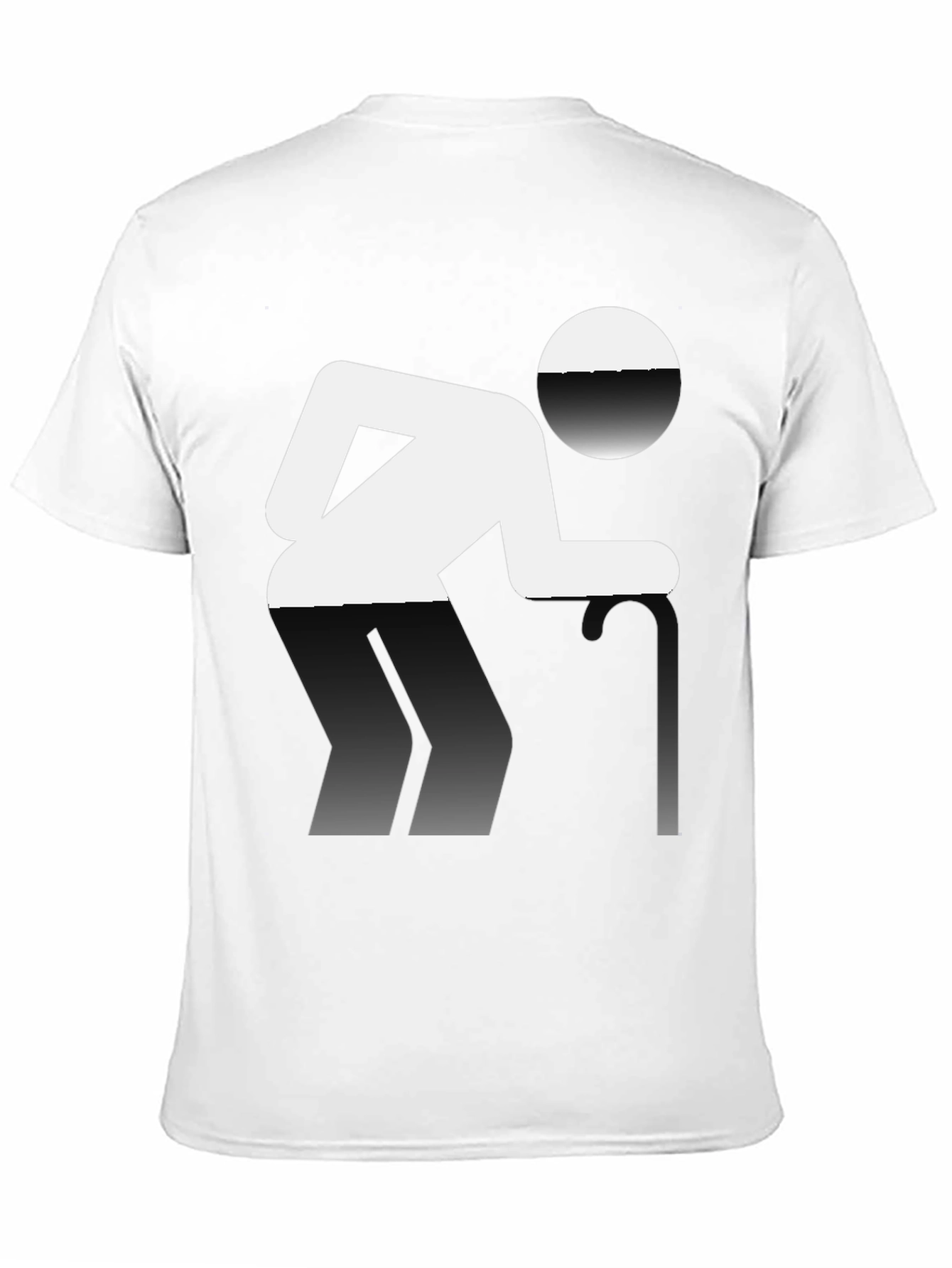 Novelty T-Shirt: Funny Pictogram Design Black Cotton Tee