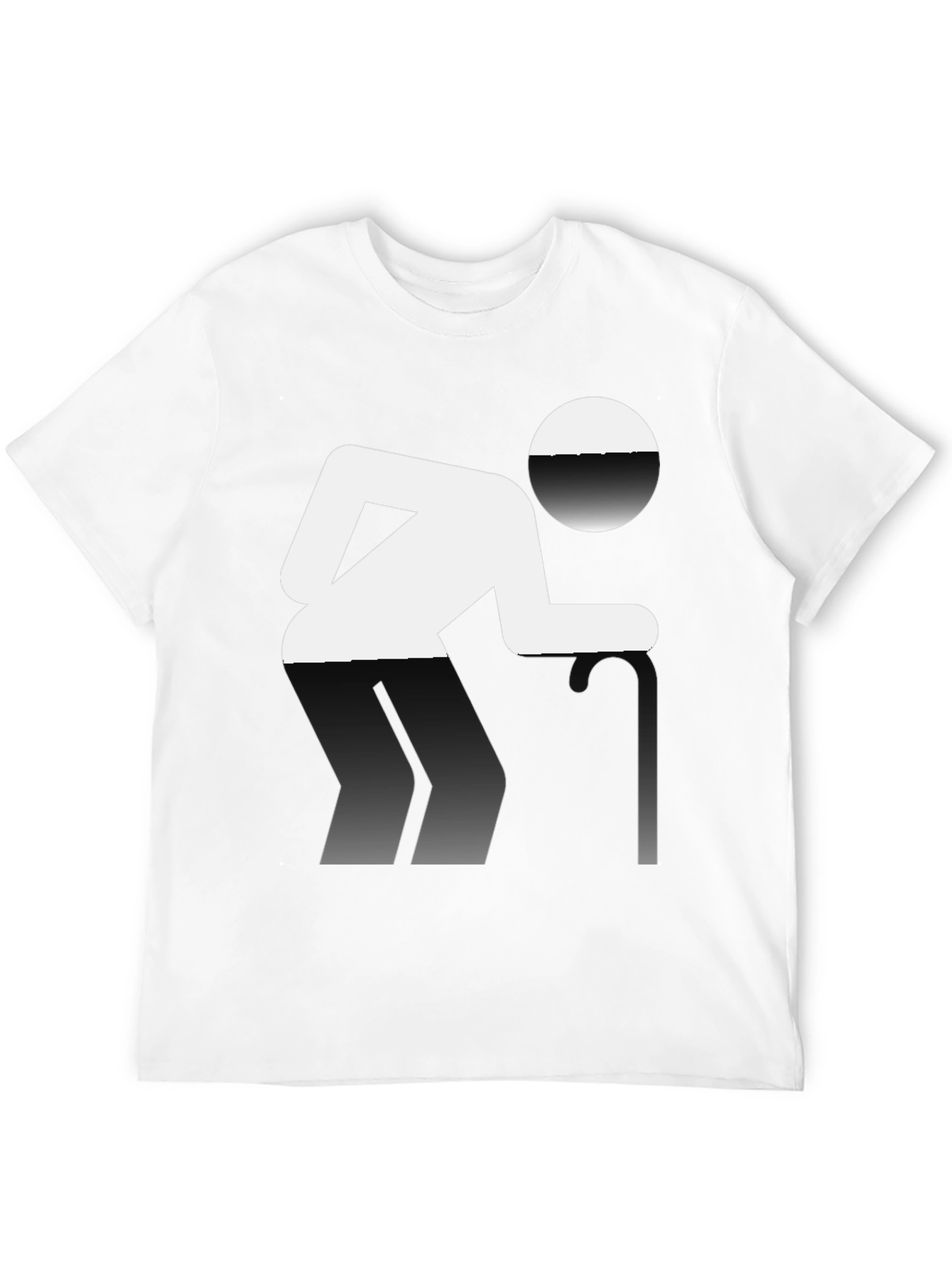 Novelty T-Shirt: Funny Pictogram Design Black Cotton Tee