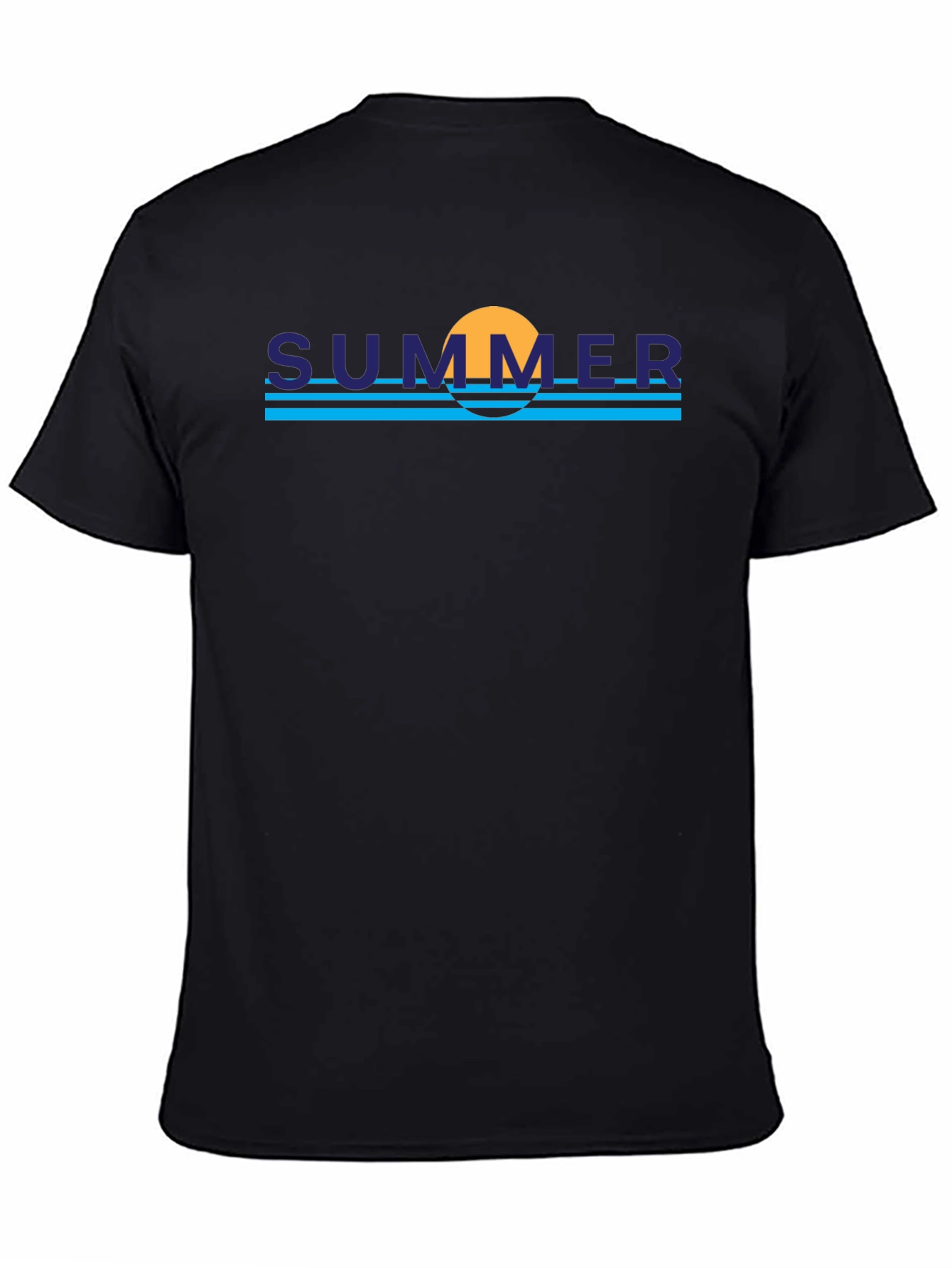 Summer Vibe Graphic Tee - Trendy Black T-Shirt