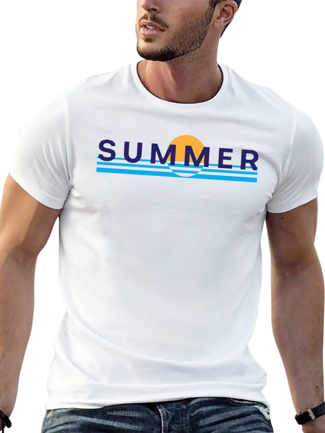 Summer Vibe Graphic Tee - Trendy Black T-Shirt