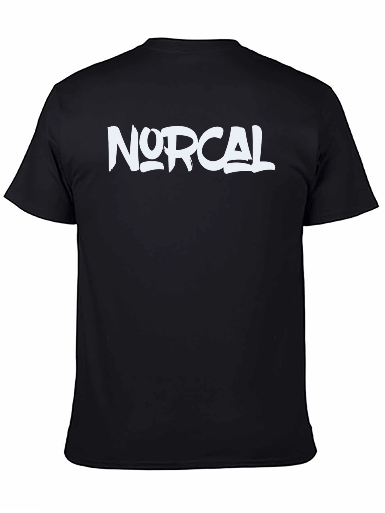 NorCal Graphic Tee - Black Cotton Crew Neck