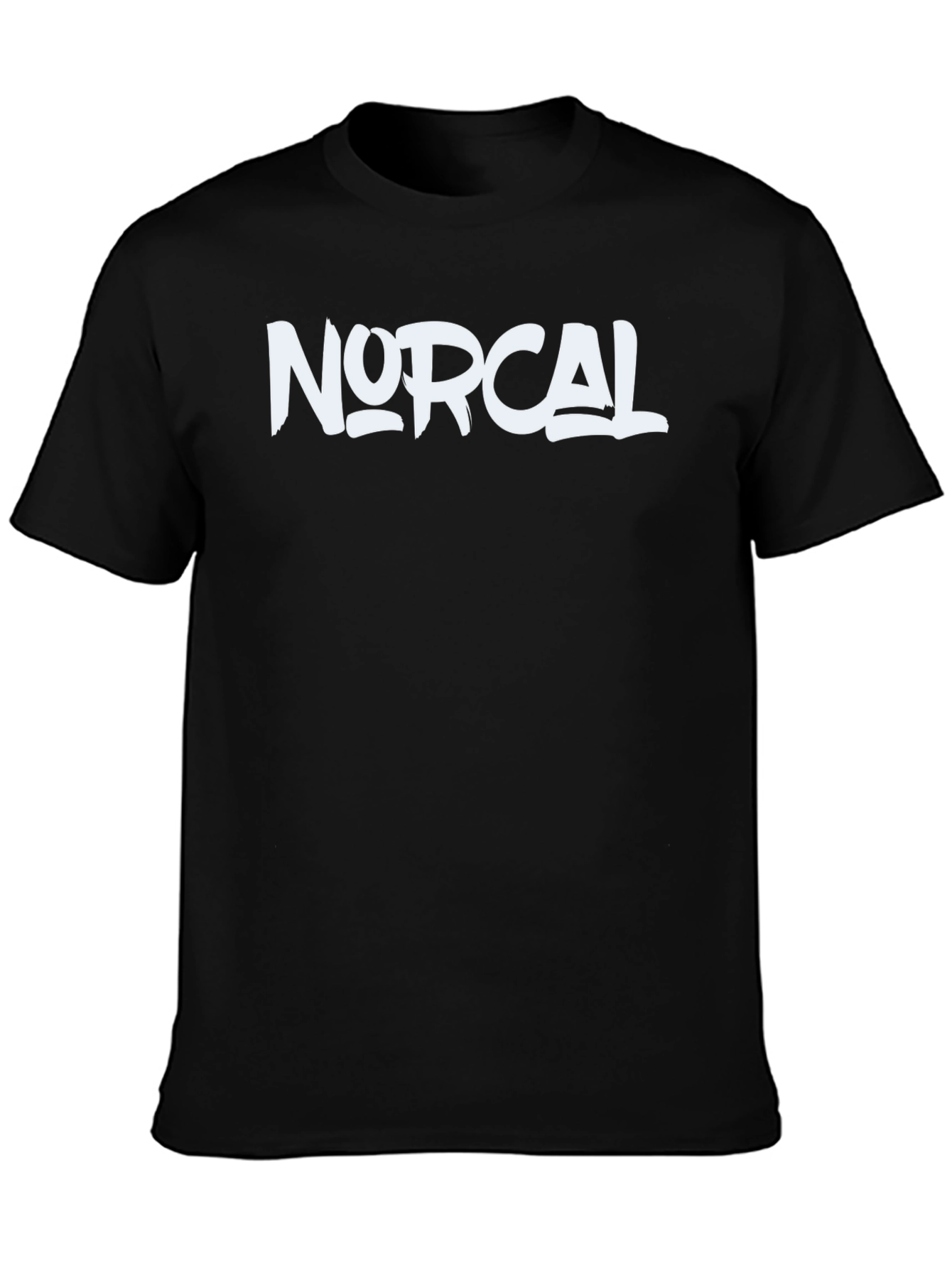 NorCal Graphic Tee - Black Cotton Crew Neck