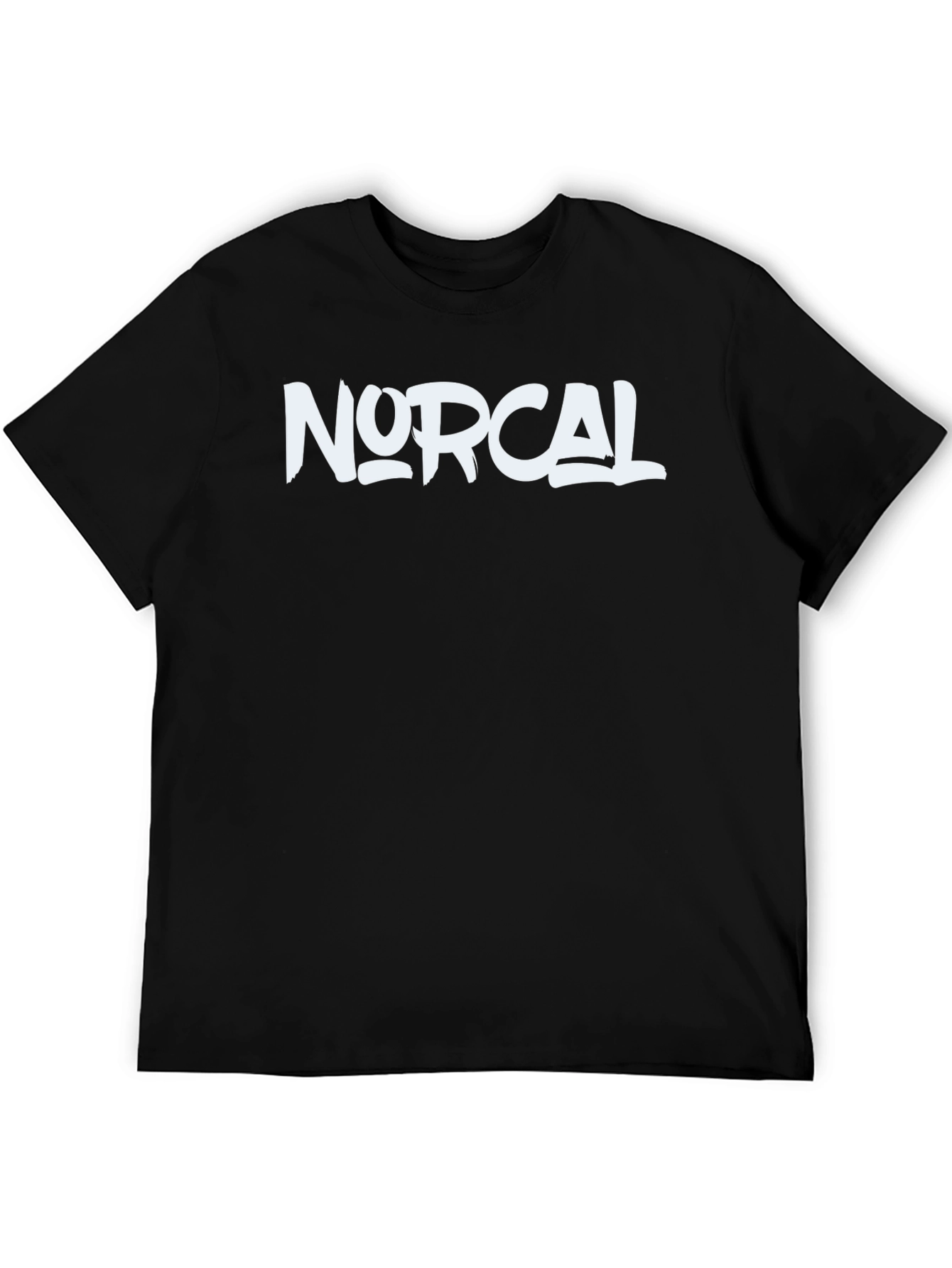 NorCal Graphic Tee - Black Cotton Crew Neck