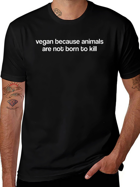 Vegan Animal Rights Black T-Shirt