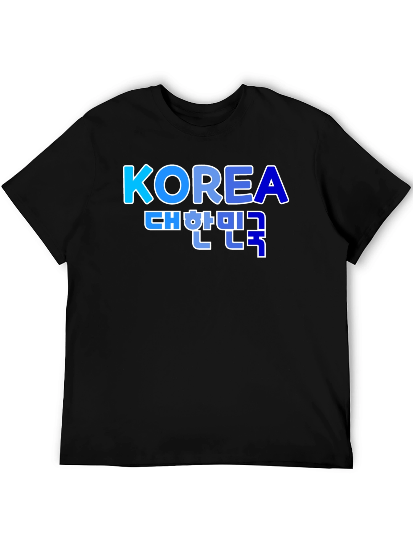 Korea T-Shirt - Black Tee with Vibrant Graphic