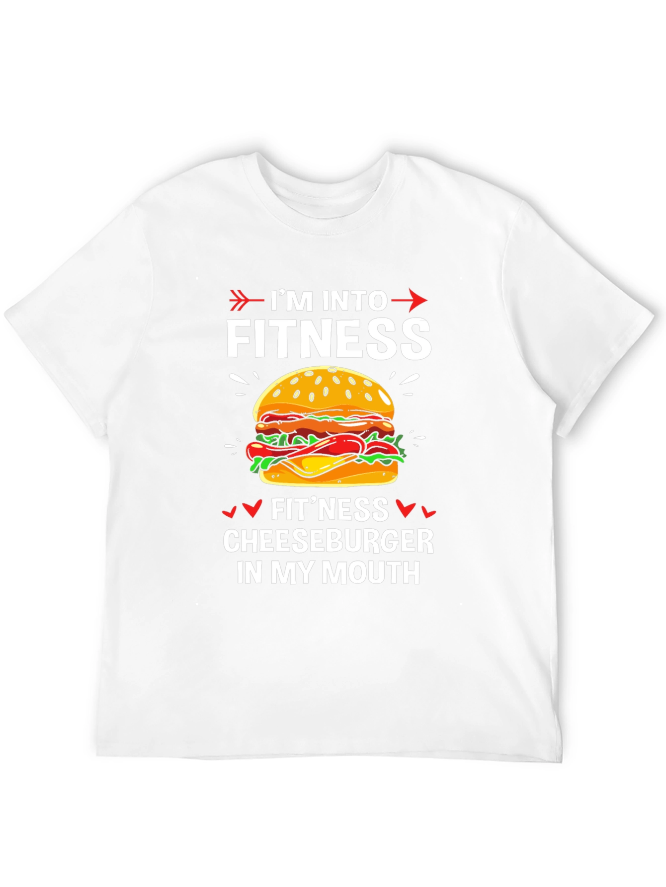 Fitness Cheeseburger Graphic Tee