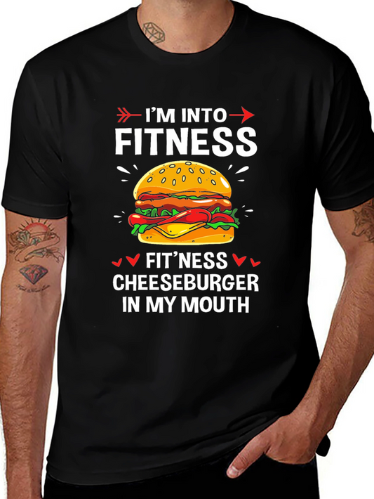 Fitness Cheeseburger Graphic Tee