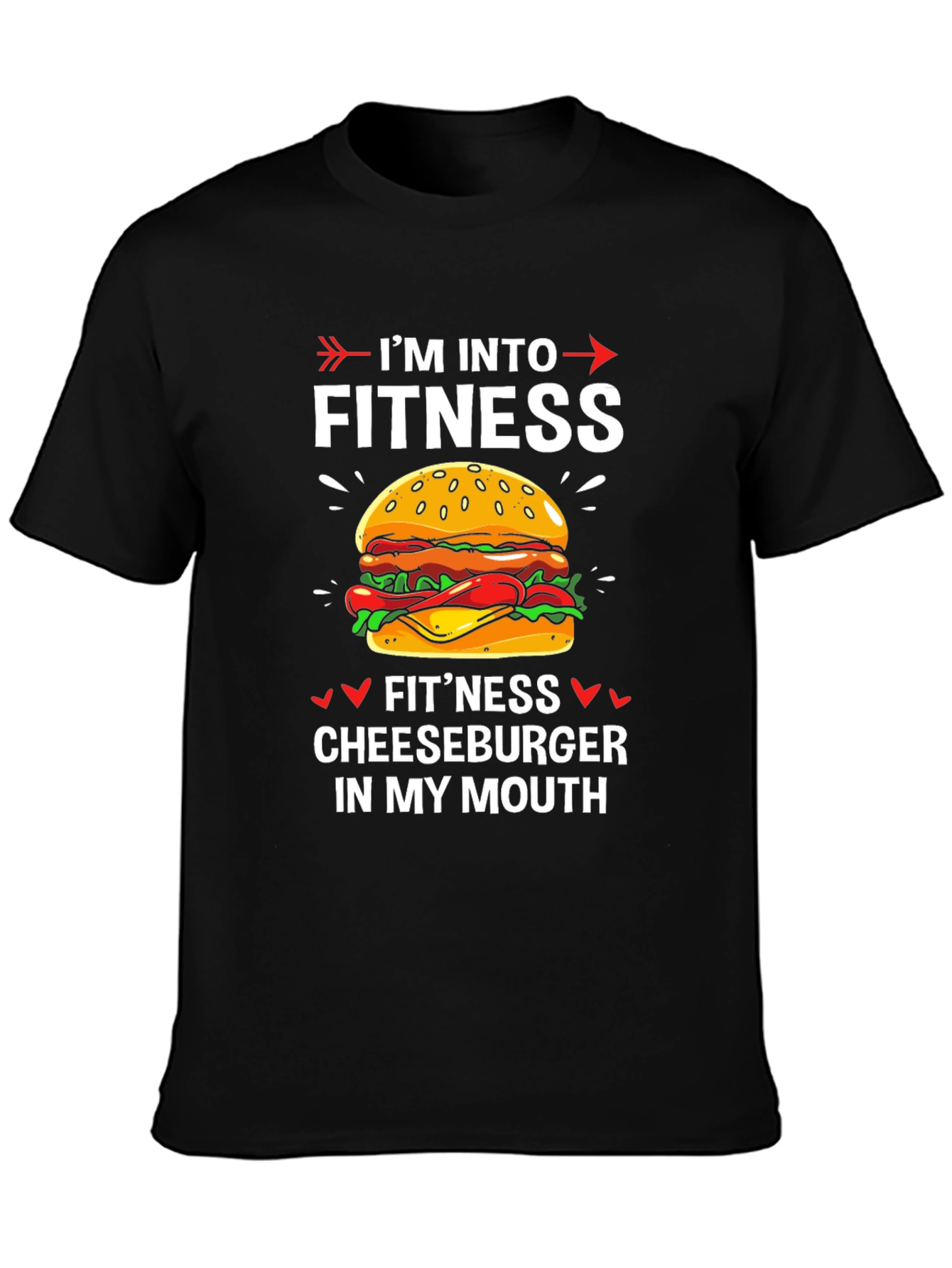Fitness Cheeseburger Graphic Tee