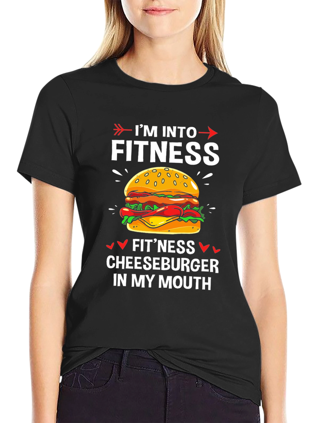 Fitness Cheeseburger Graphic Tee