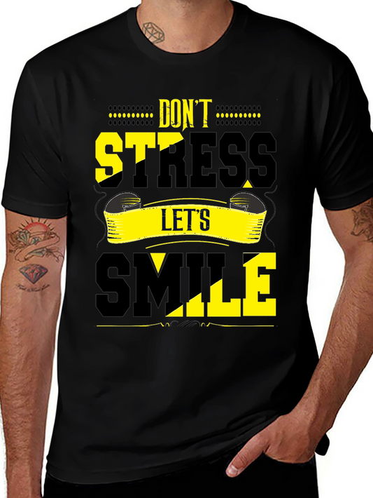 Dont Stress Lets Smile Graphic Tee