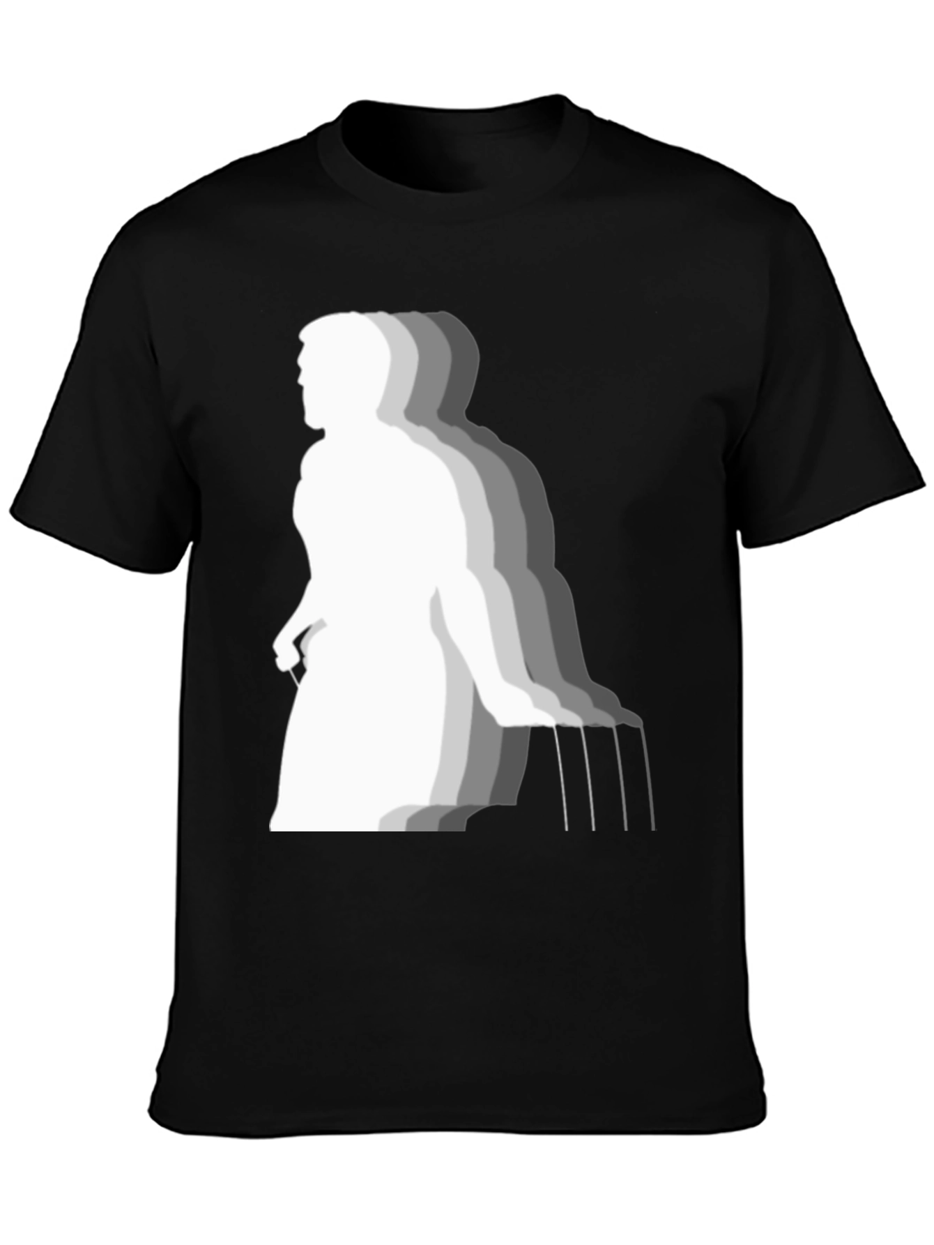 Unique Graphic Print Black T-Shirt for Men