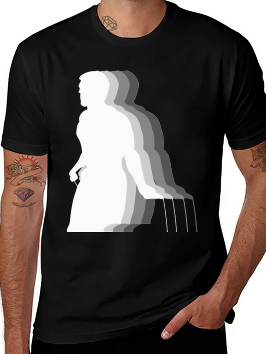 Unique Graphic Print Black T-Shirt for Men