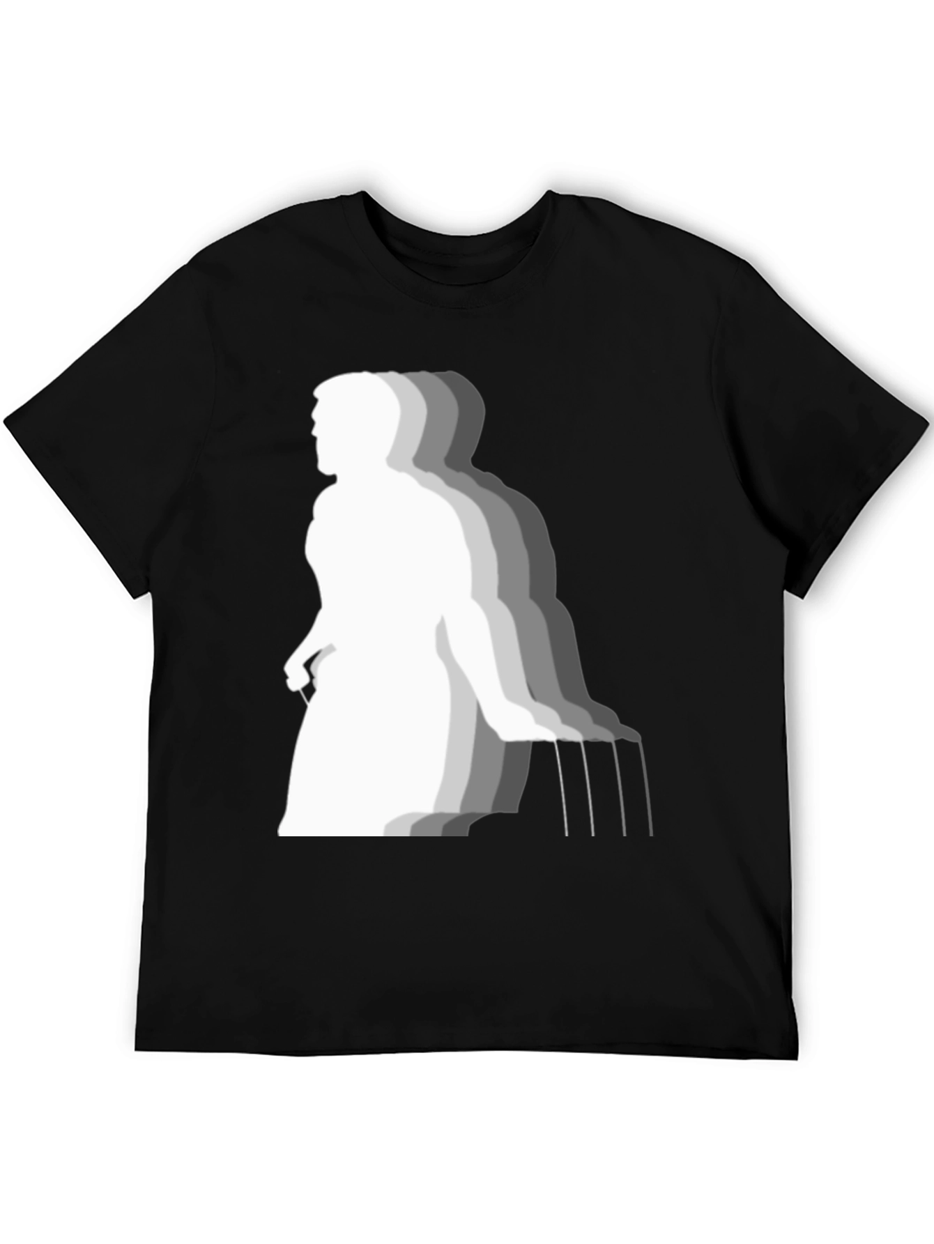 Unique Graphic Print Black T-Shirt for Men
