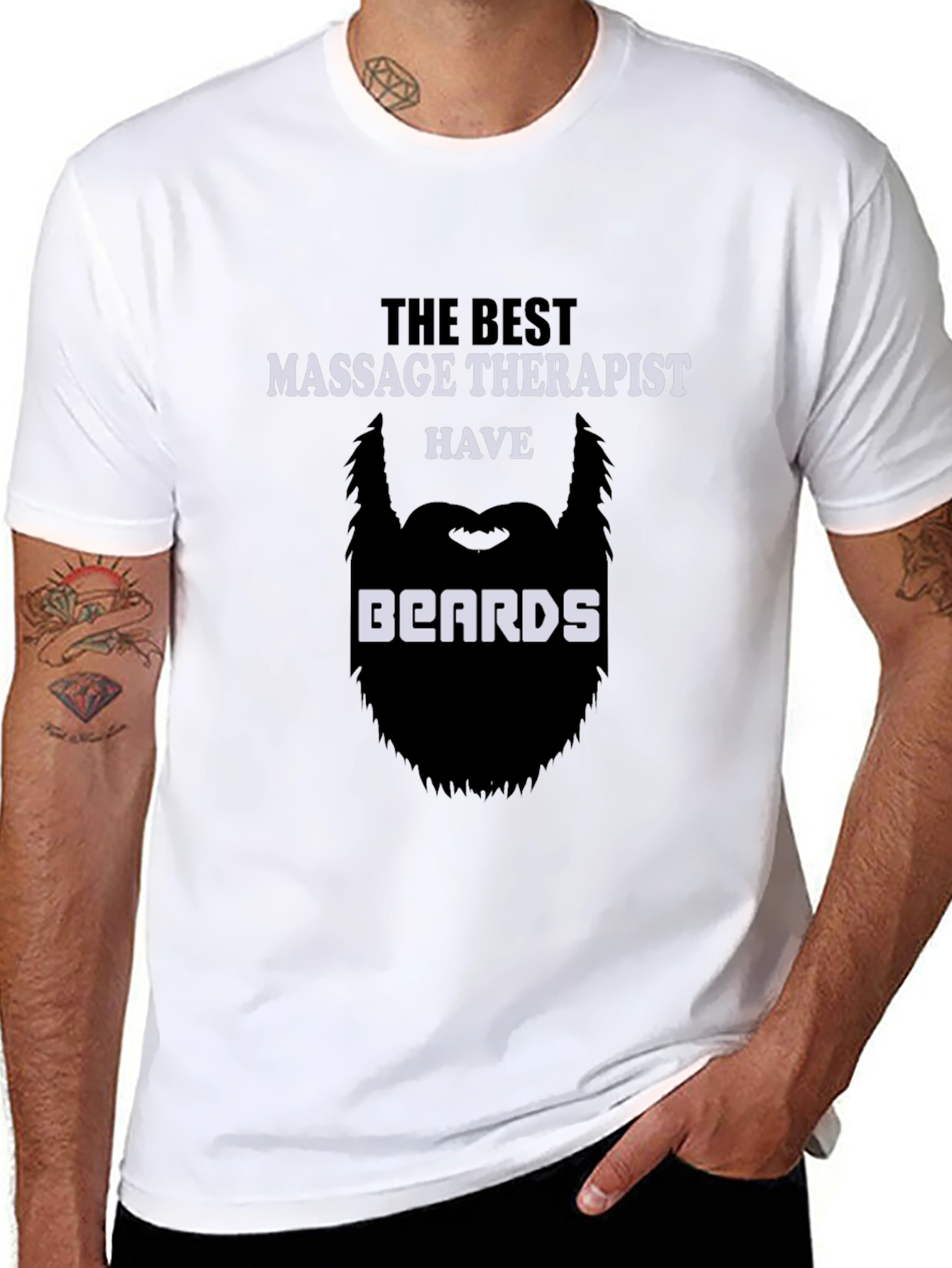 Funny Massage Therapist Beard T-Shirt