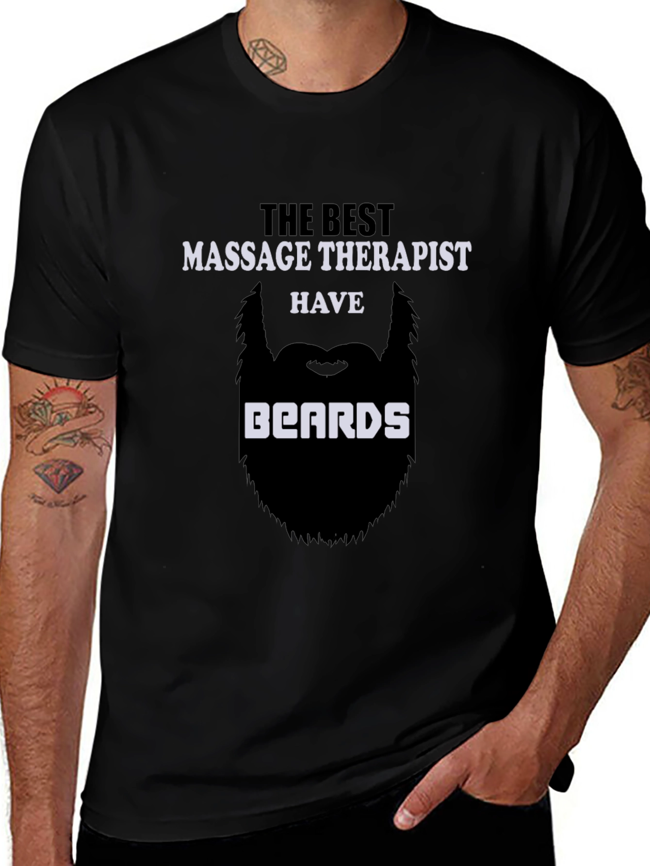 Funny Massage Therapist Beard T-Shirt