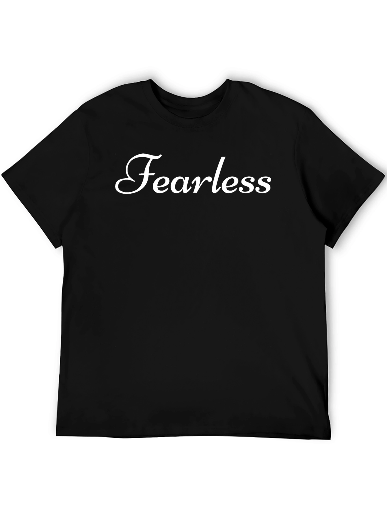 Fearless Black Crew Neck T-Shirt