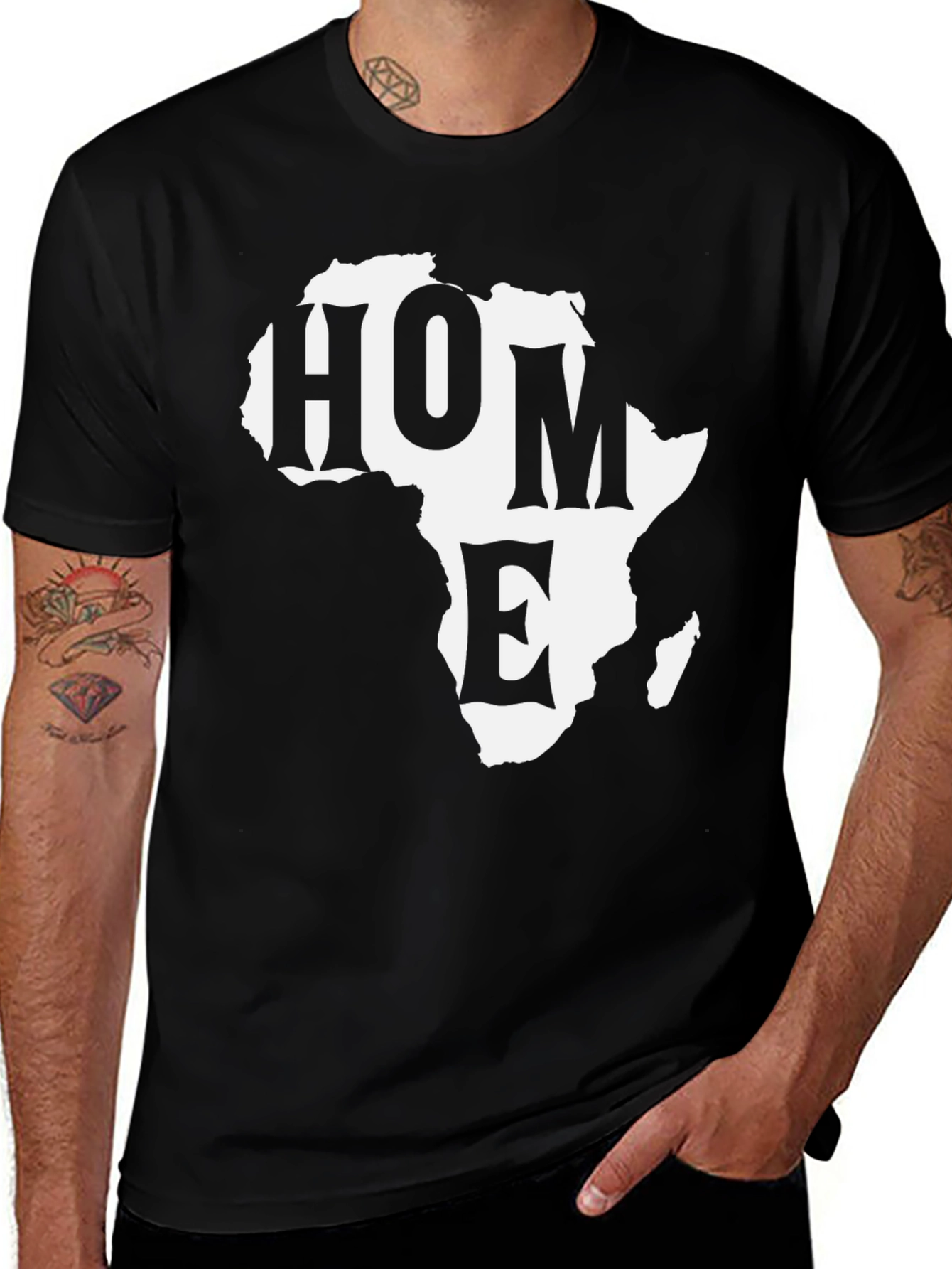 Africa Home Graphic Tee - Black