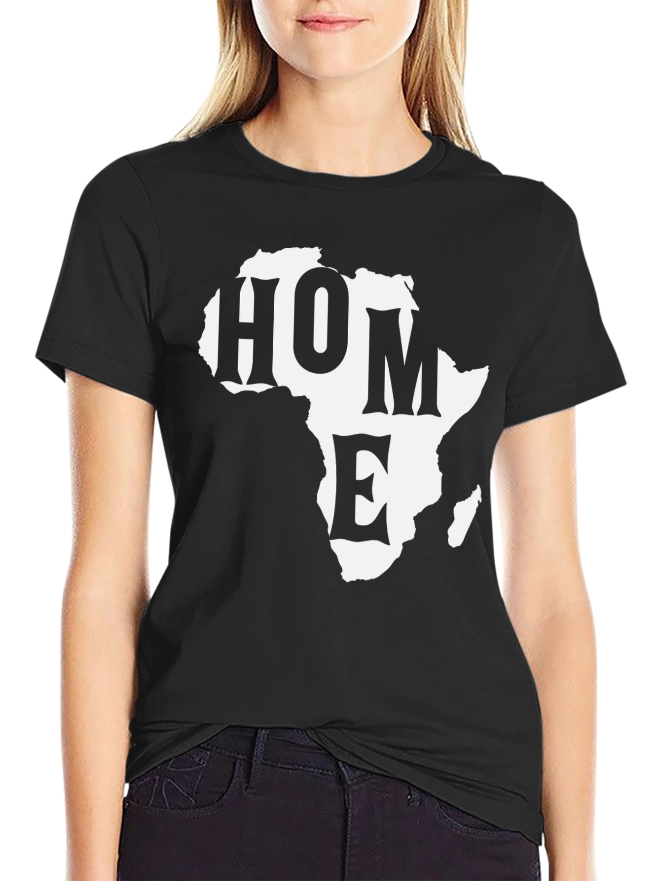 Africa Home Graphic Tee - Black