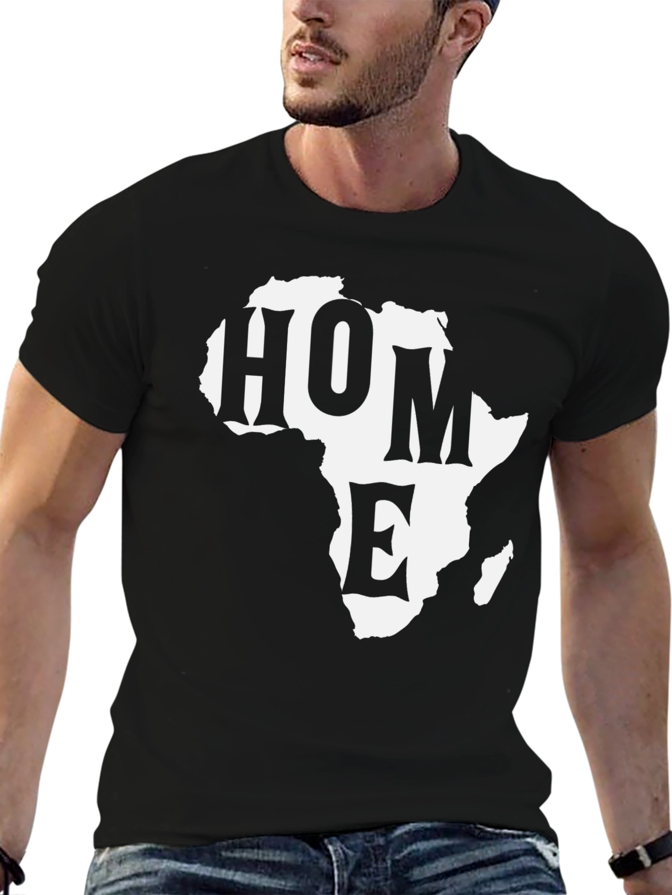 Africa Home Graphic Tee - Black