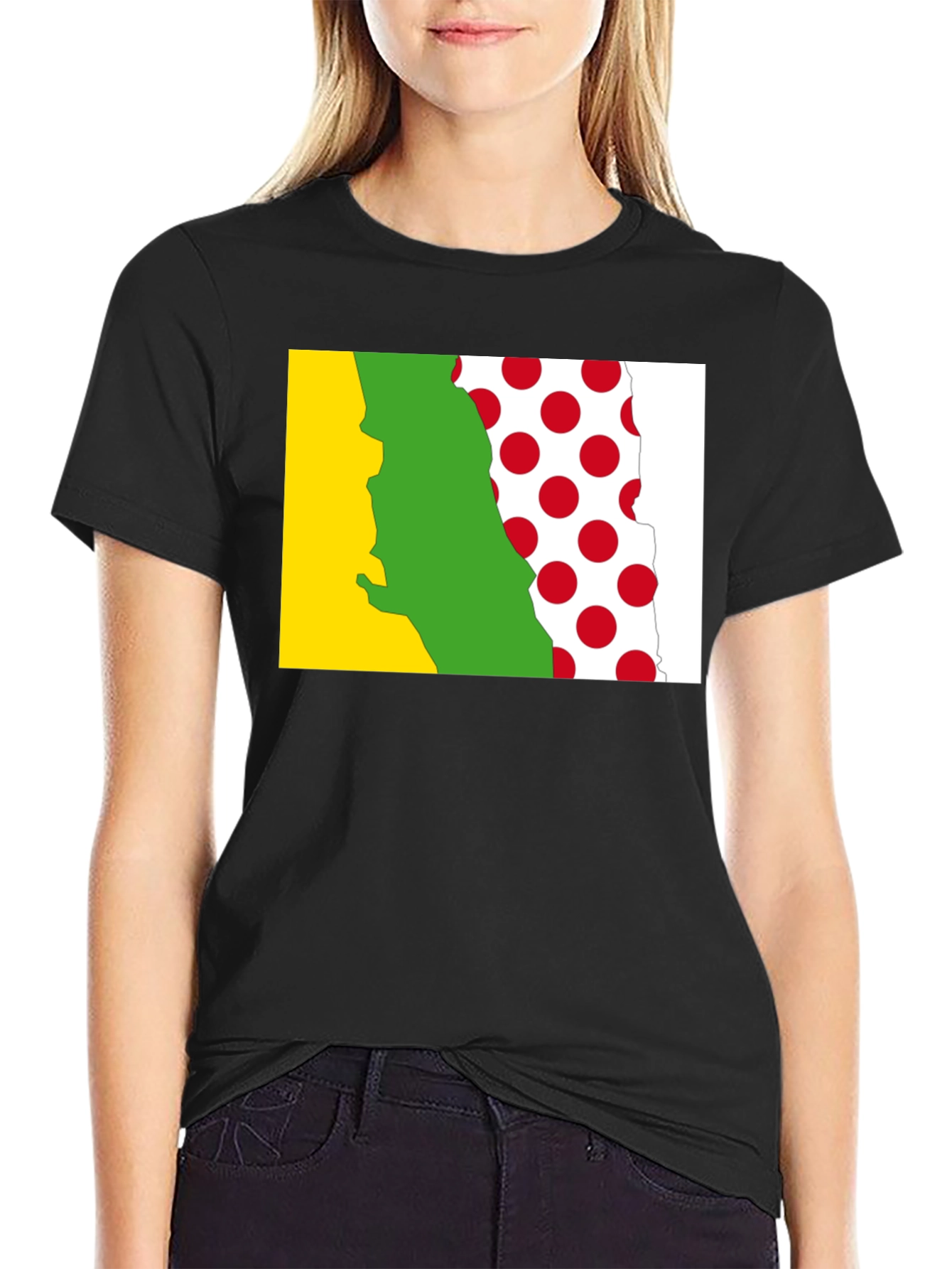 Tour de France Jersey Inspired Black T-Shirt