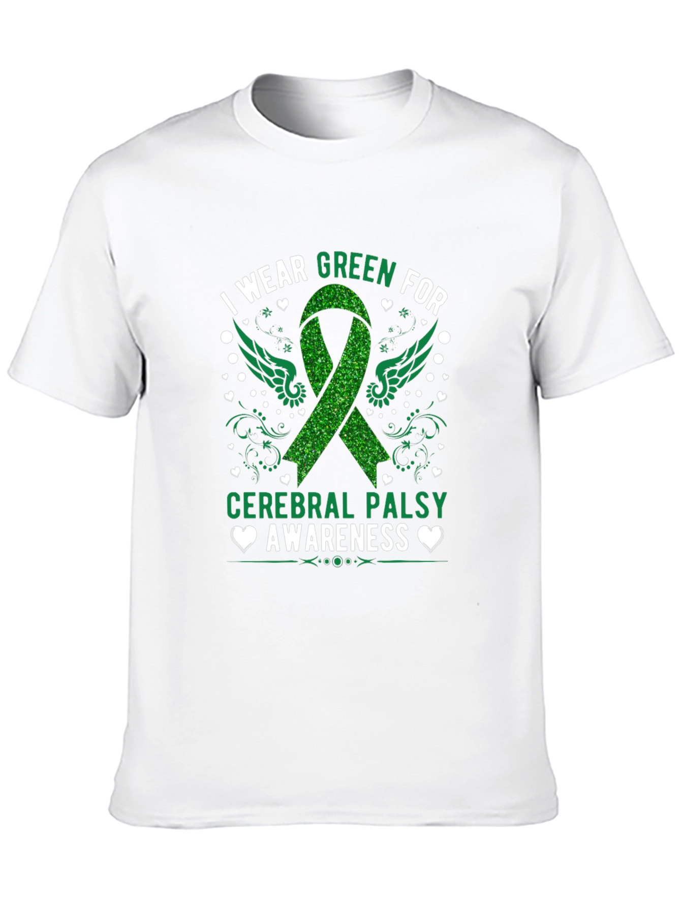 Cerebral Palsy Awareness Green Ribbon T-Shirt