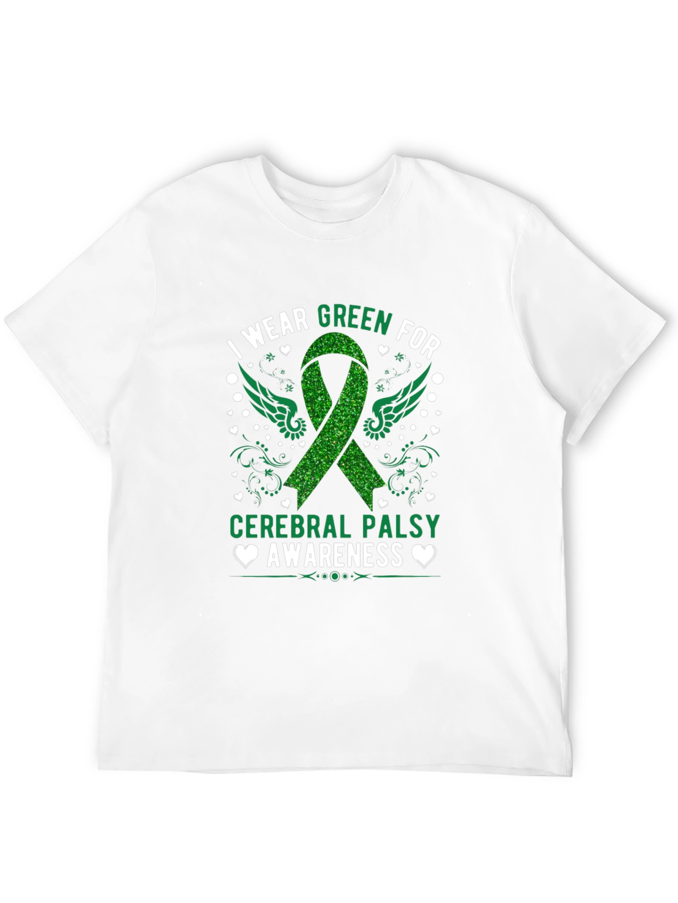 Cerebral Palsy Awareness Green Ribbon T-Shirt