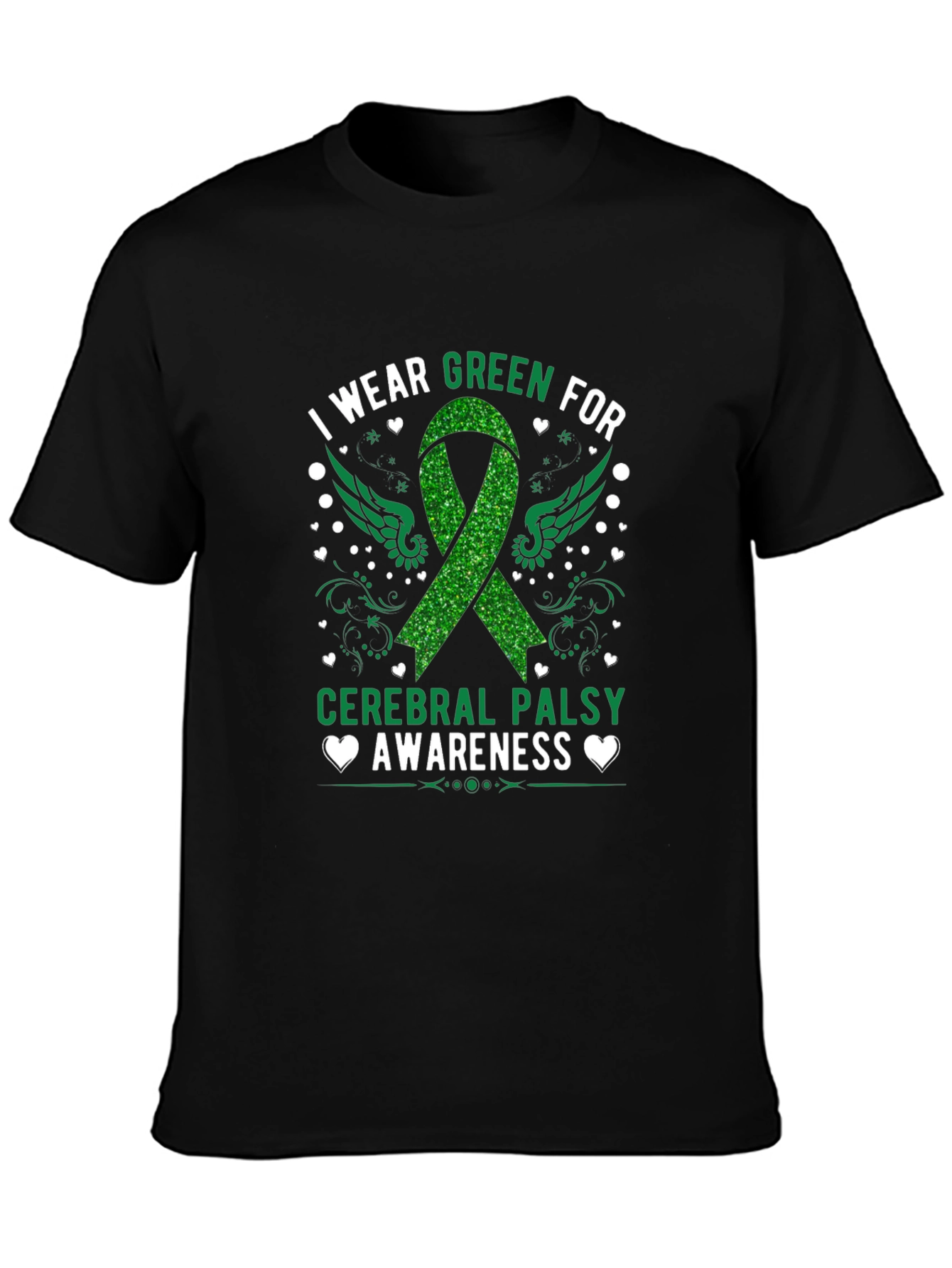 Cerebral Palsy Awareness Green Ribbon T-Shirt