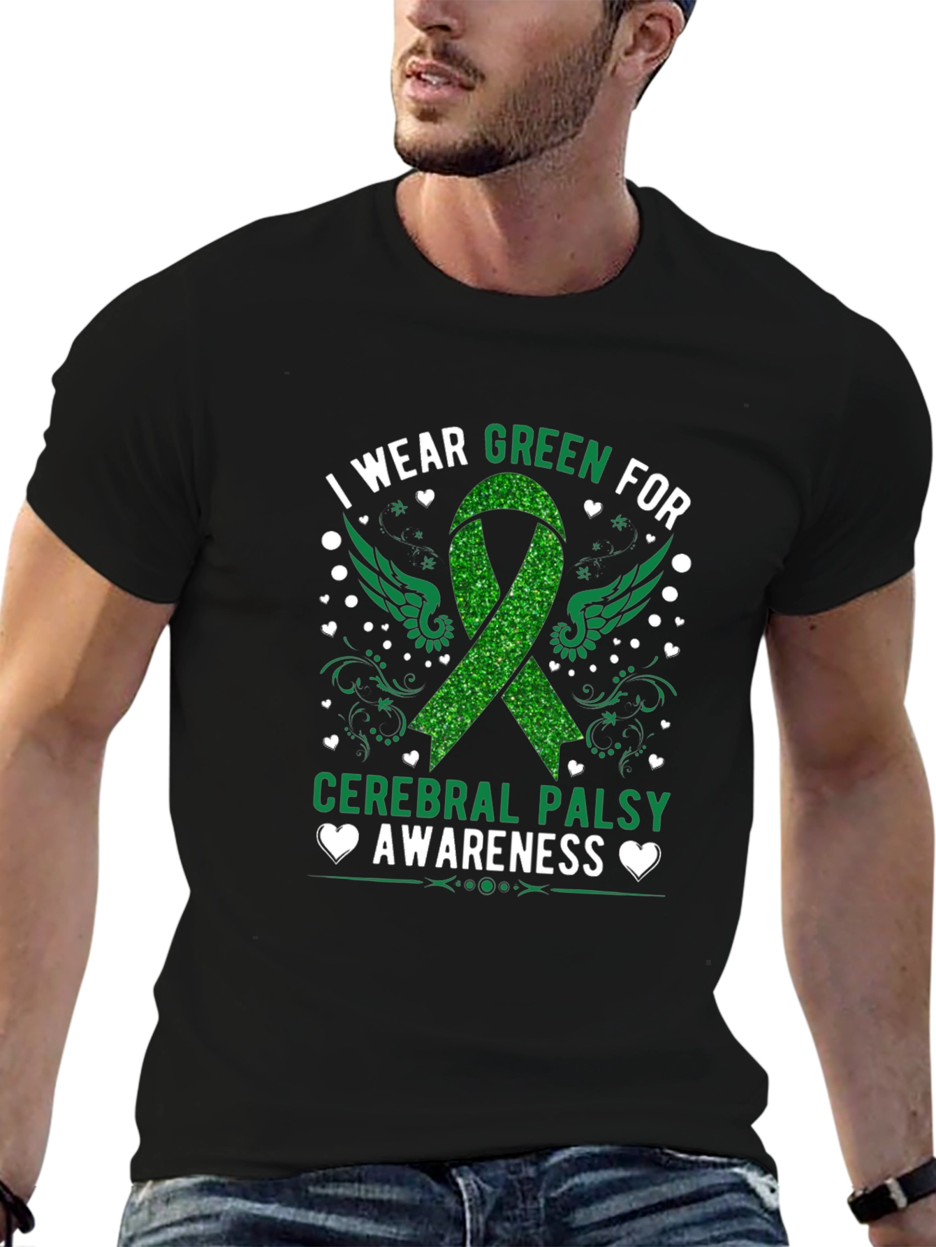 Cerebral Palsy Awareness Green Ribbon T-Shirt