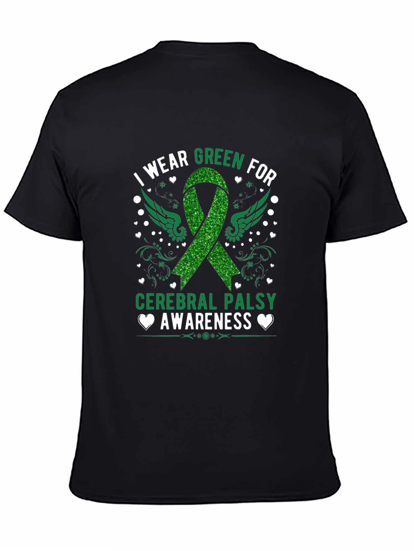 Cerebral Palsy Awareness Green Ribbon T-Shirt