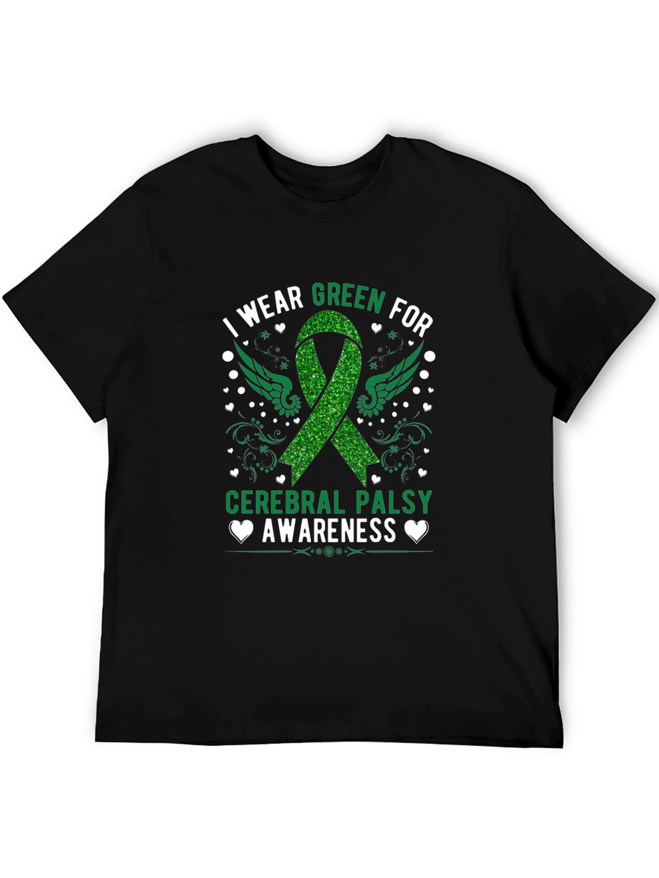 Cerebral Palsy Awareness Green Ribbon T-Shirt