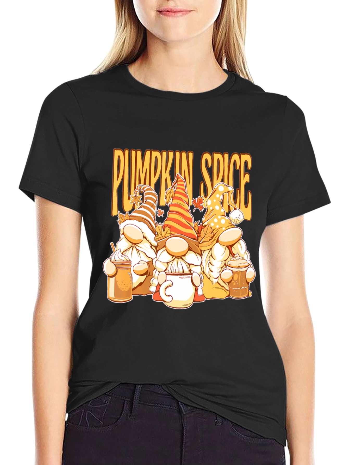 Pumpkin Spice Gnomes Graphic Tee
