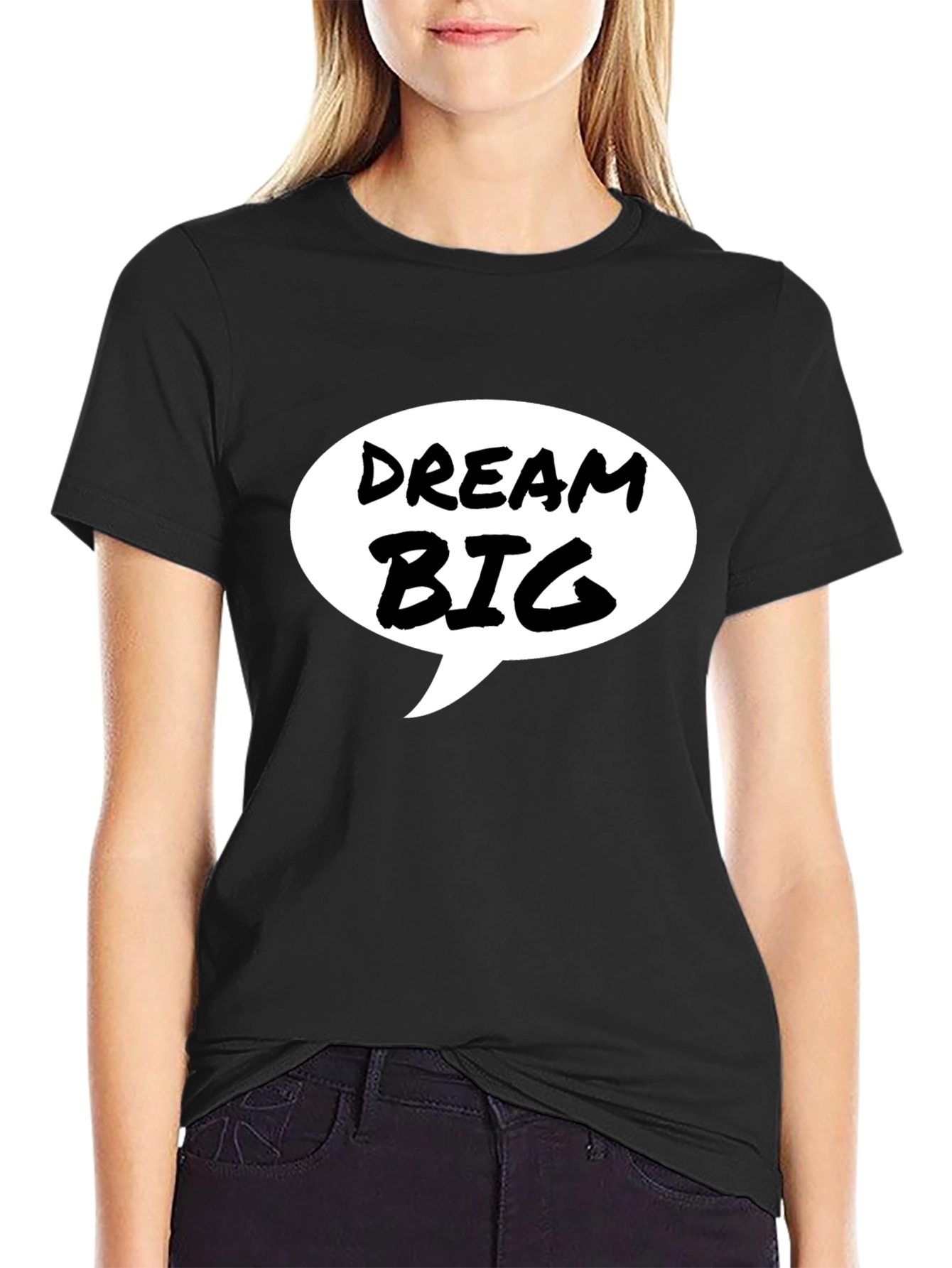 Dream Big Black Graphic Tee