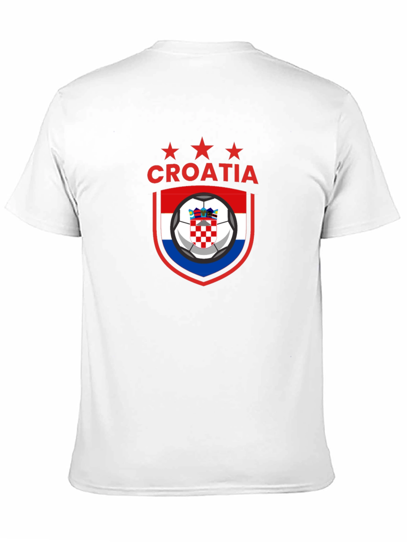 Croatia Soccer Graphic T-Shirt - Mens Black Tee