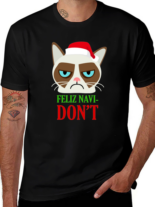 Grumpy Cat Feliz Navi-DONT Christmas T-Shirt