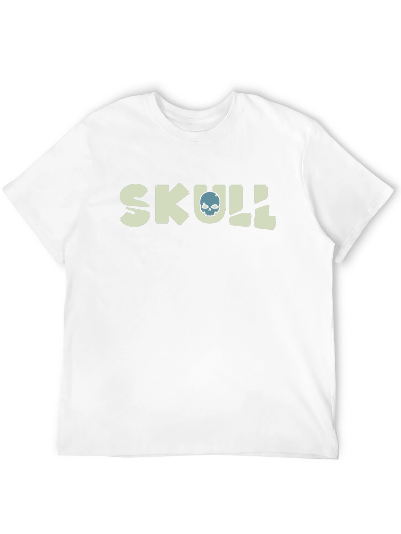 Skull Graphic Tee - Black Cotton Blend T-Shirt