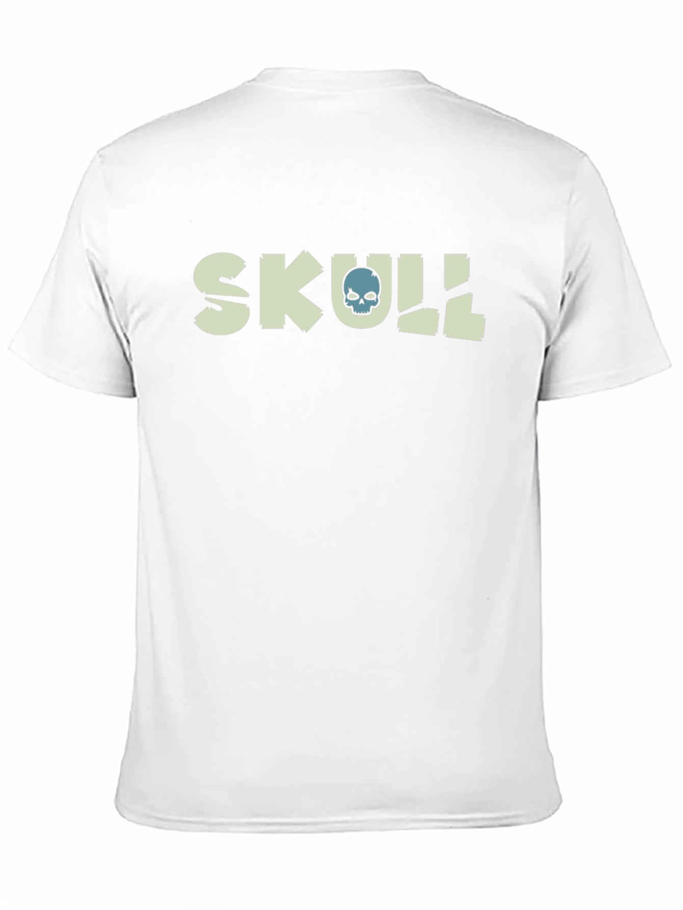 Skull Graphic Tee - Black Cotton Blend T-Shirt